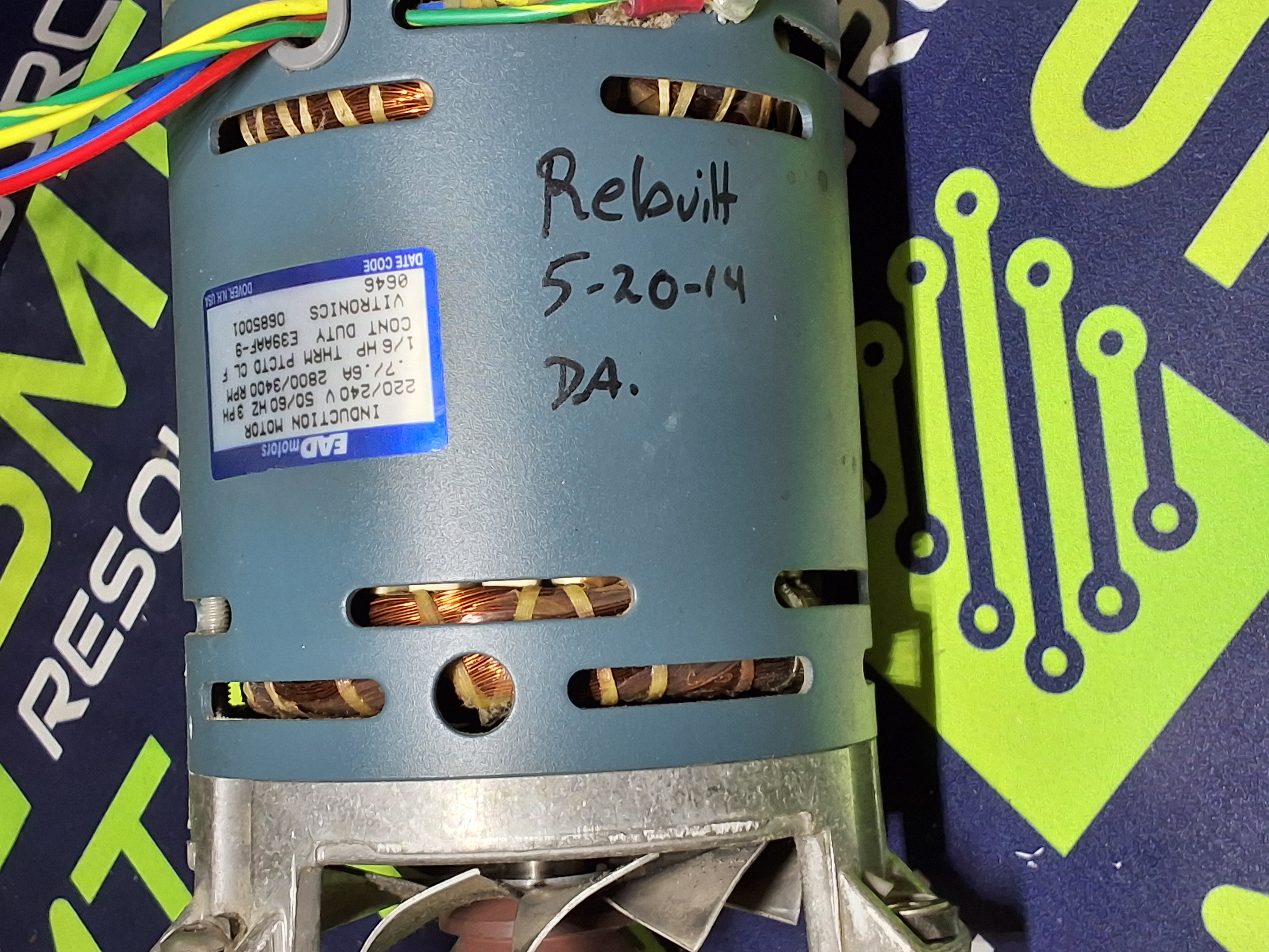 Used EASTERN AIR DEVICES E39AAF-9 / 0685001 INDUCTION MOTOR