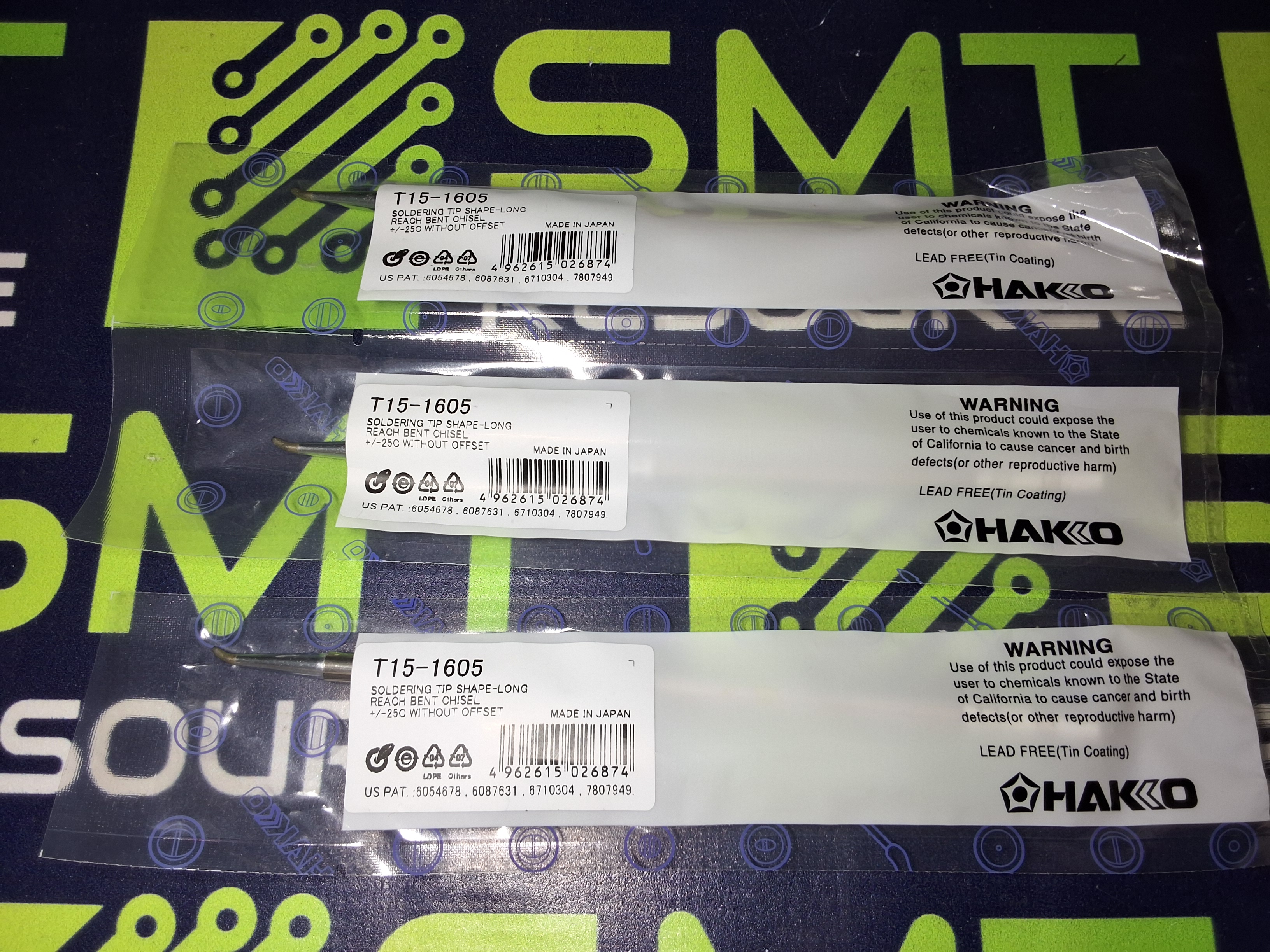 HAKKO T15-1605 BENT CHISEL SOLDERING TIP - BRAND NEW