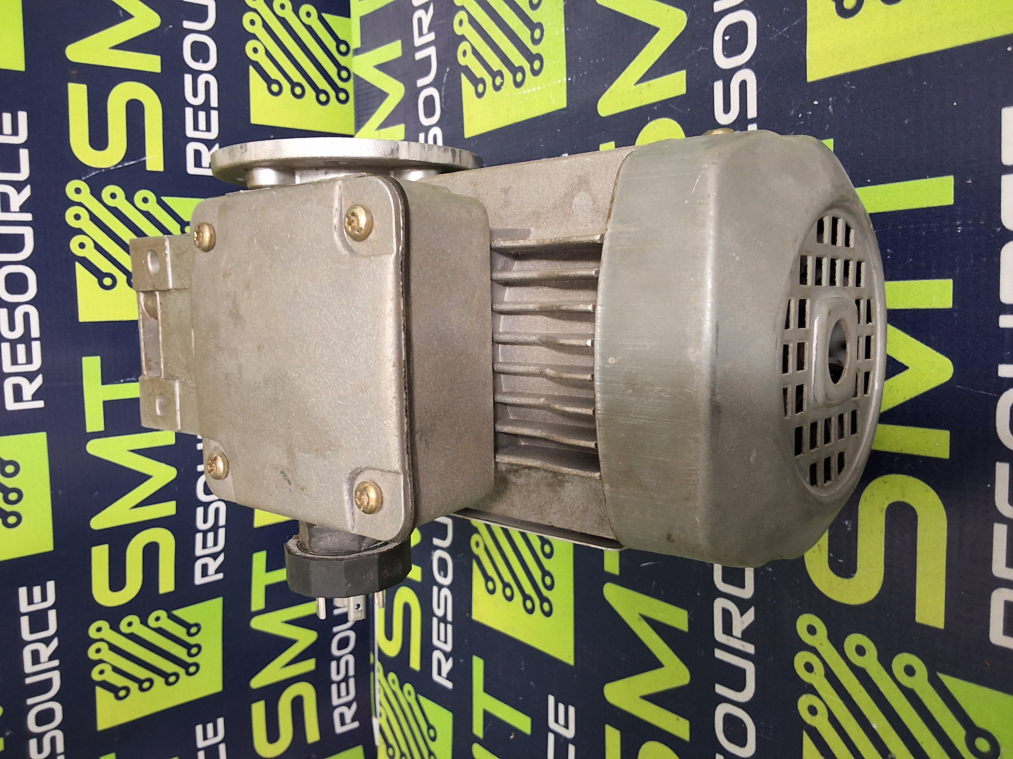 Used SOLTEC 3 LS56 MOTOR WITH LEROY SOMER MB2101 M50 C WORM GEAR REDUCER