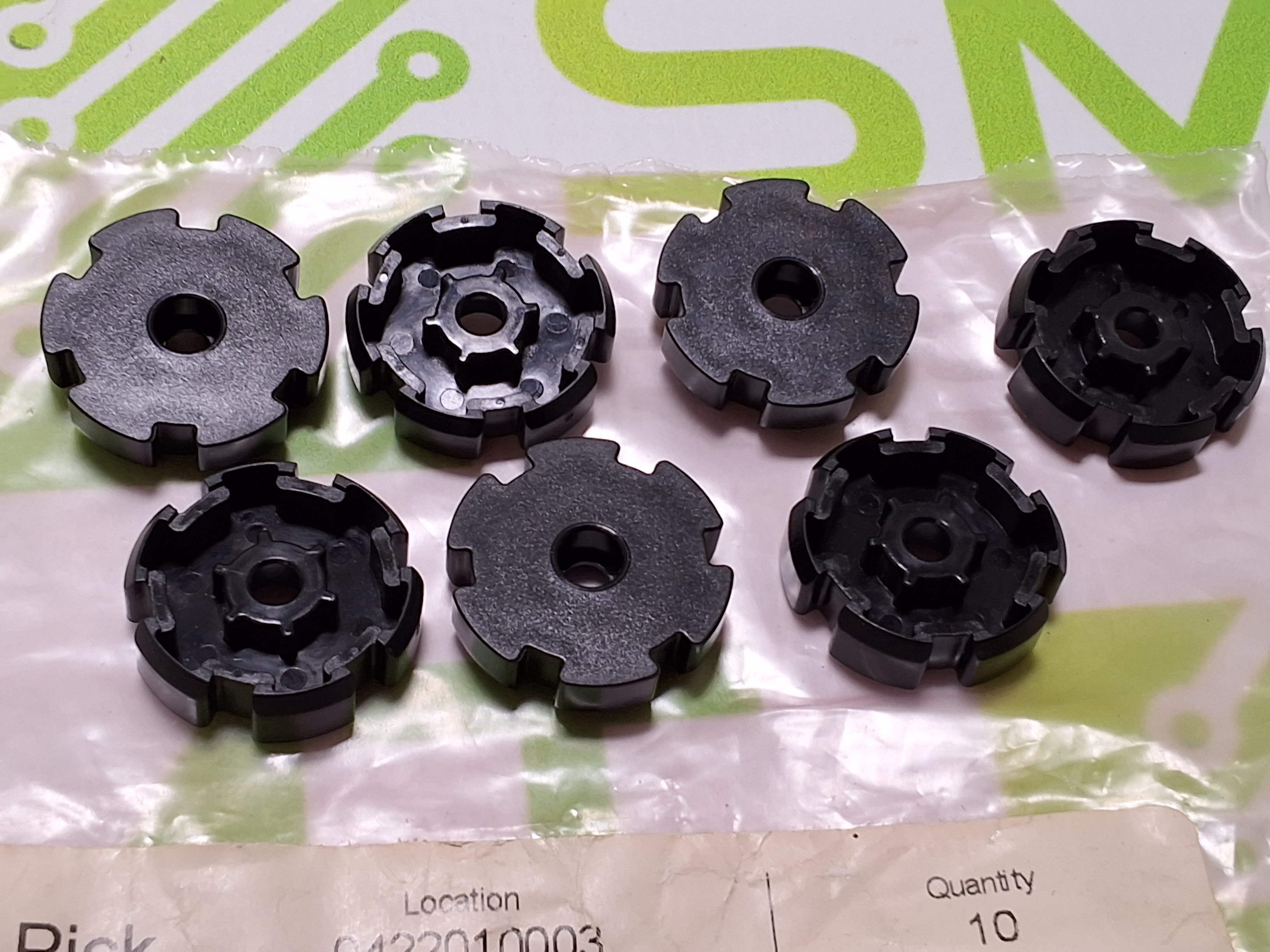 UNIVERSAL INSTRUMENTS 550C-089 TAKE UP WHEEL BUTTON - LOT OF 7 - NEW