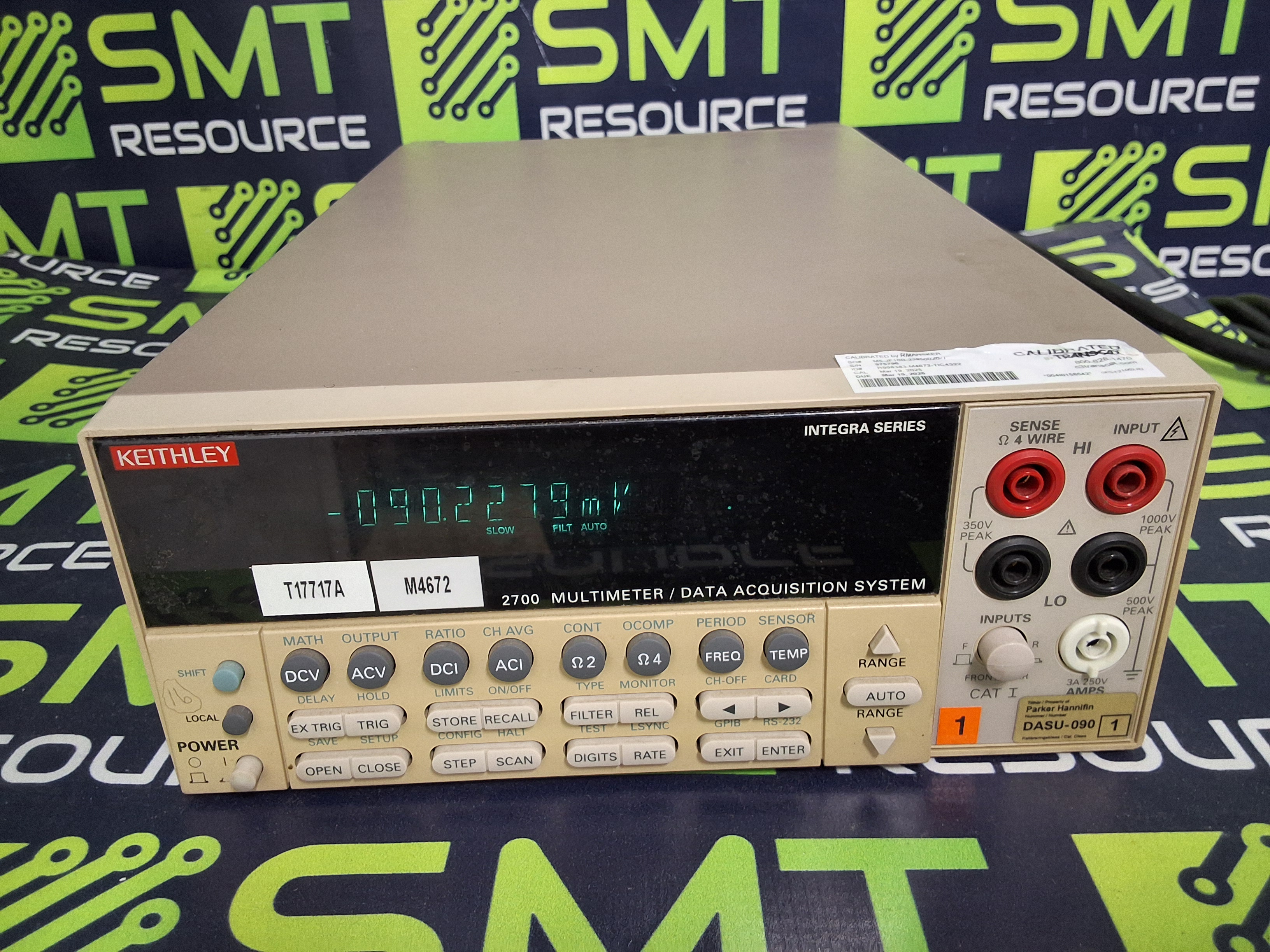 Used KEITHLEY 2700 DIGITAL MULTIMETER / DATA ACQUISITION SYSTEM