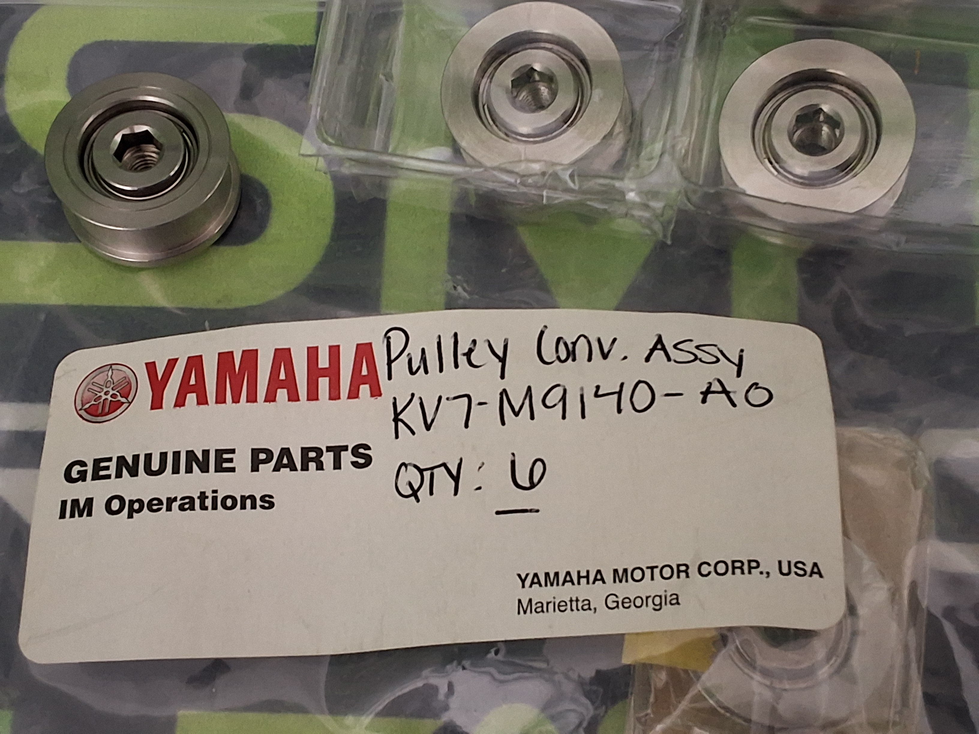 YAMAHA KV7-M9140-A0 PULLEY CONVEYOR ASSEMBLY / BELT TRANSFER PULLEY - BRAND NEW