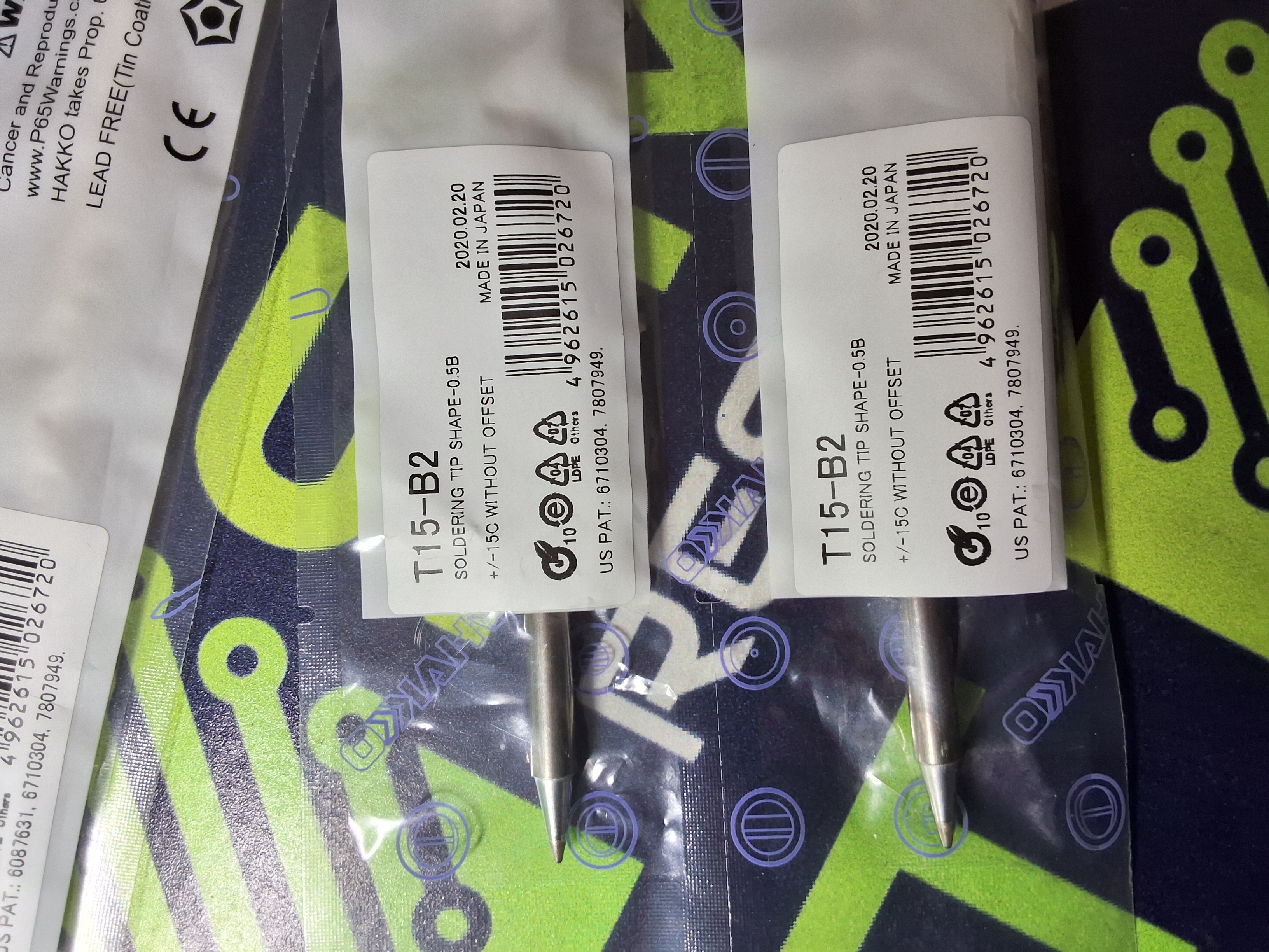 HAKKO T15-B2 SOLDERING TIP; CONICAL 0.5 x 10mm - BRAND NEW