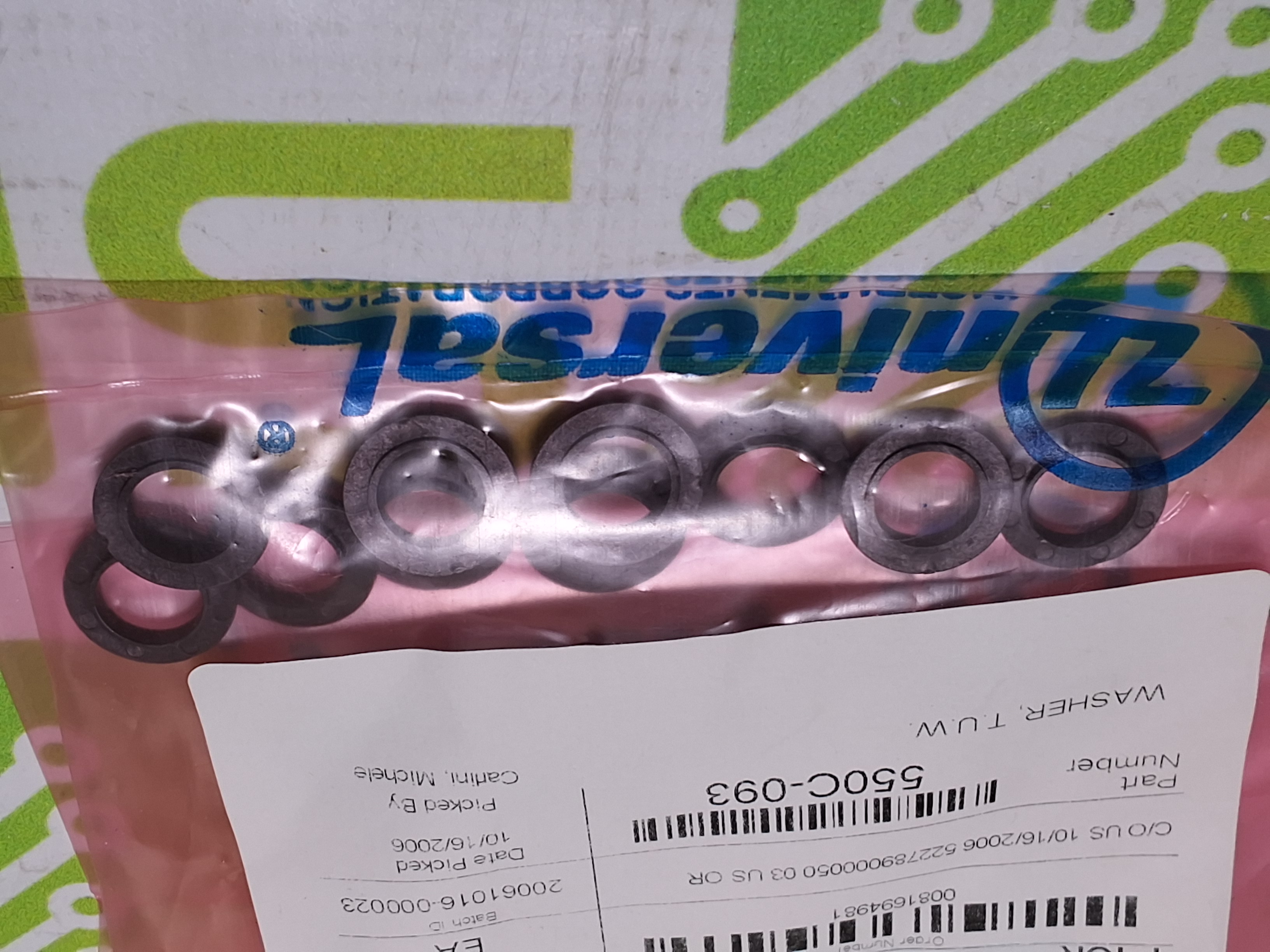 UNIVERSAL INSTRUMENTS 550C-093 T.U.W. WASHER - LOT OF 10 - NEW