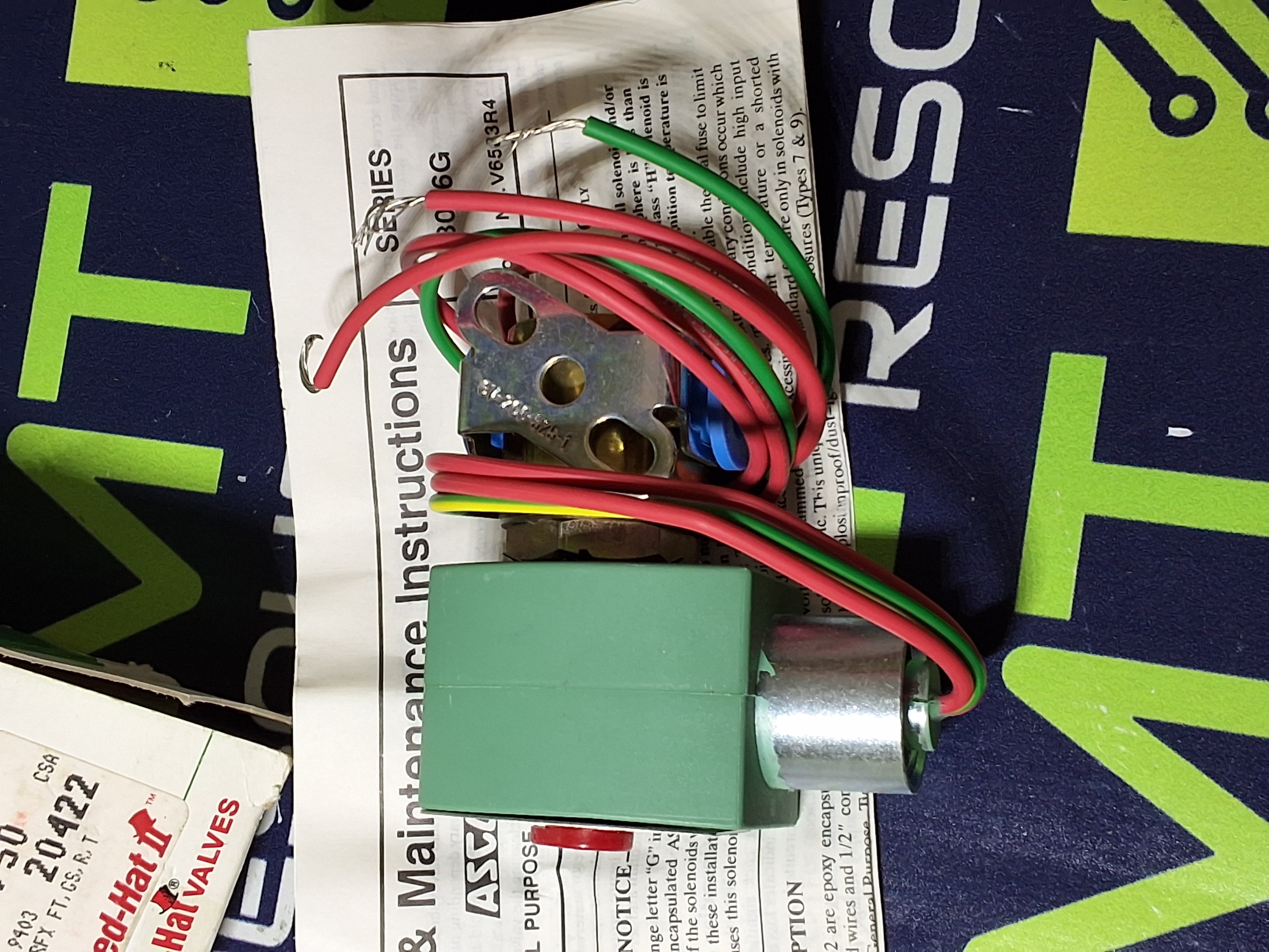 ASCO RED HAT 238210-032D / 8262G22 SOLENOID VALVE 120/60 110/50 - BRAND NEW