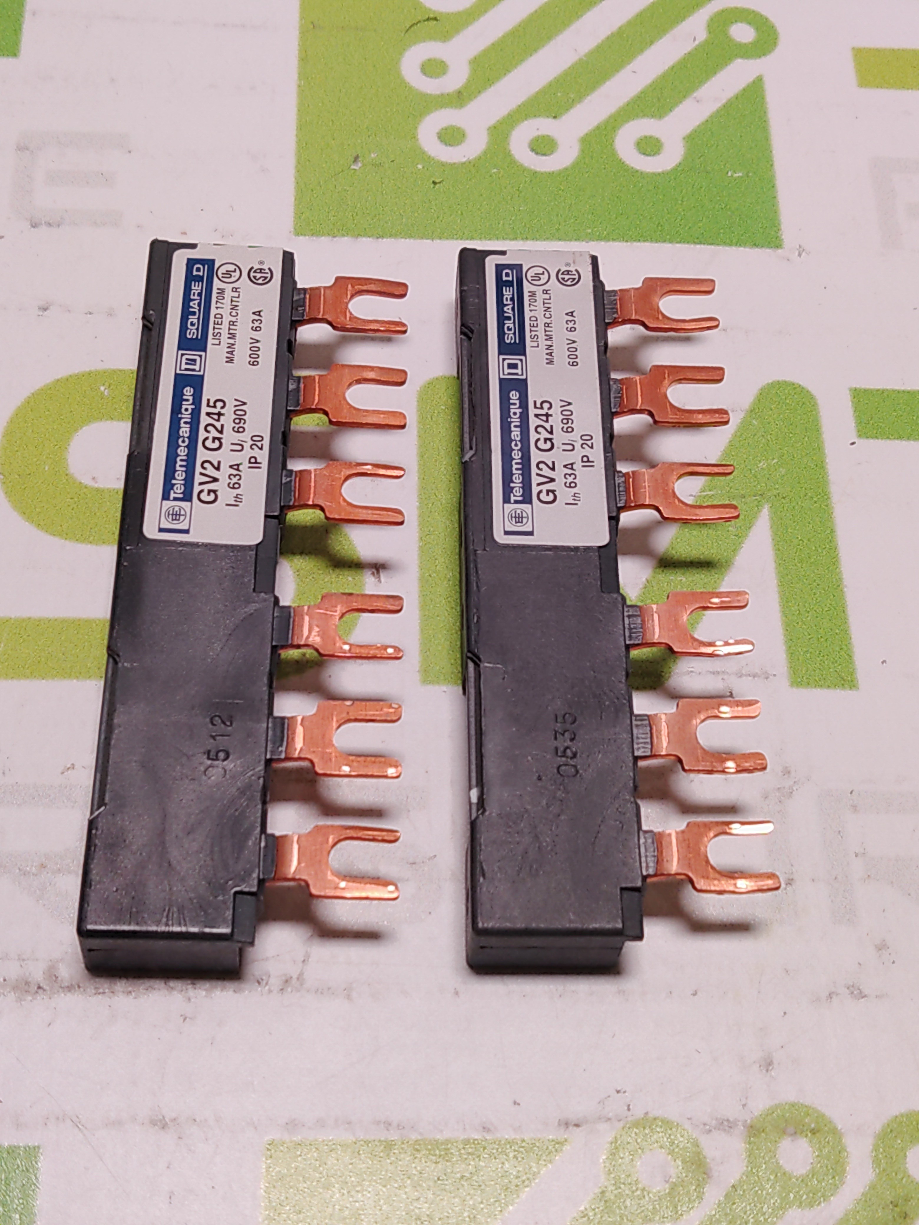 Used TELEMECANIQUE GV2 G245 SQUARE D BUSBAR 