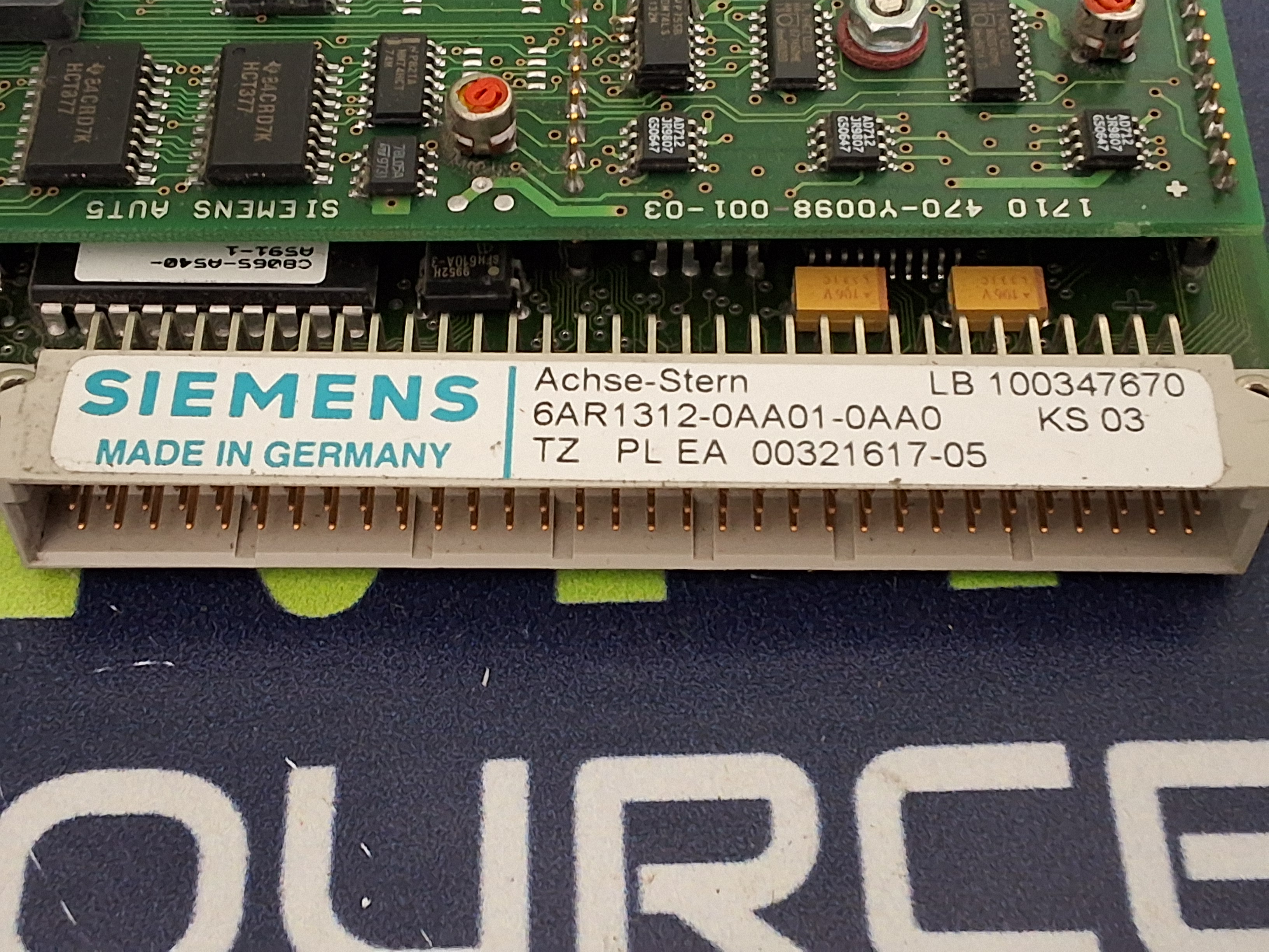 Used SIEMENS 6AR1312-0AA01-0AA0 CIRCUIT BOARD