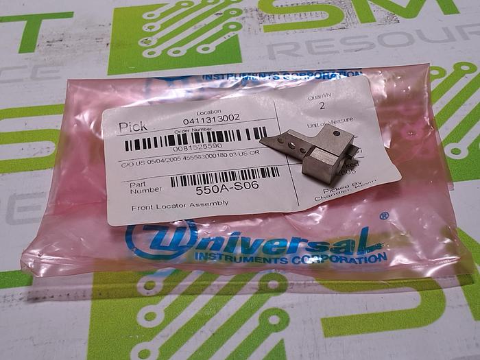 Used UNIVERSAL INSTRUMENTS 550A-S06 FRONT LOCATOR ASSEMBLY