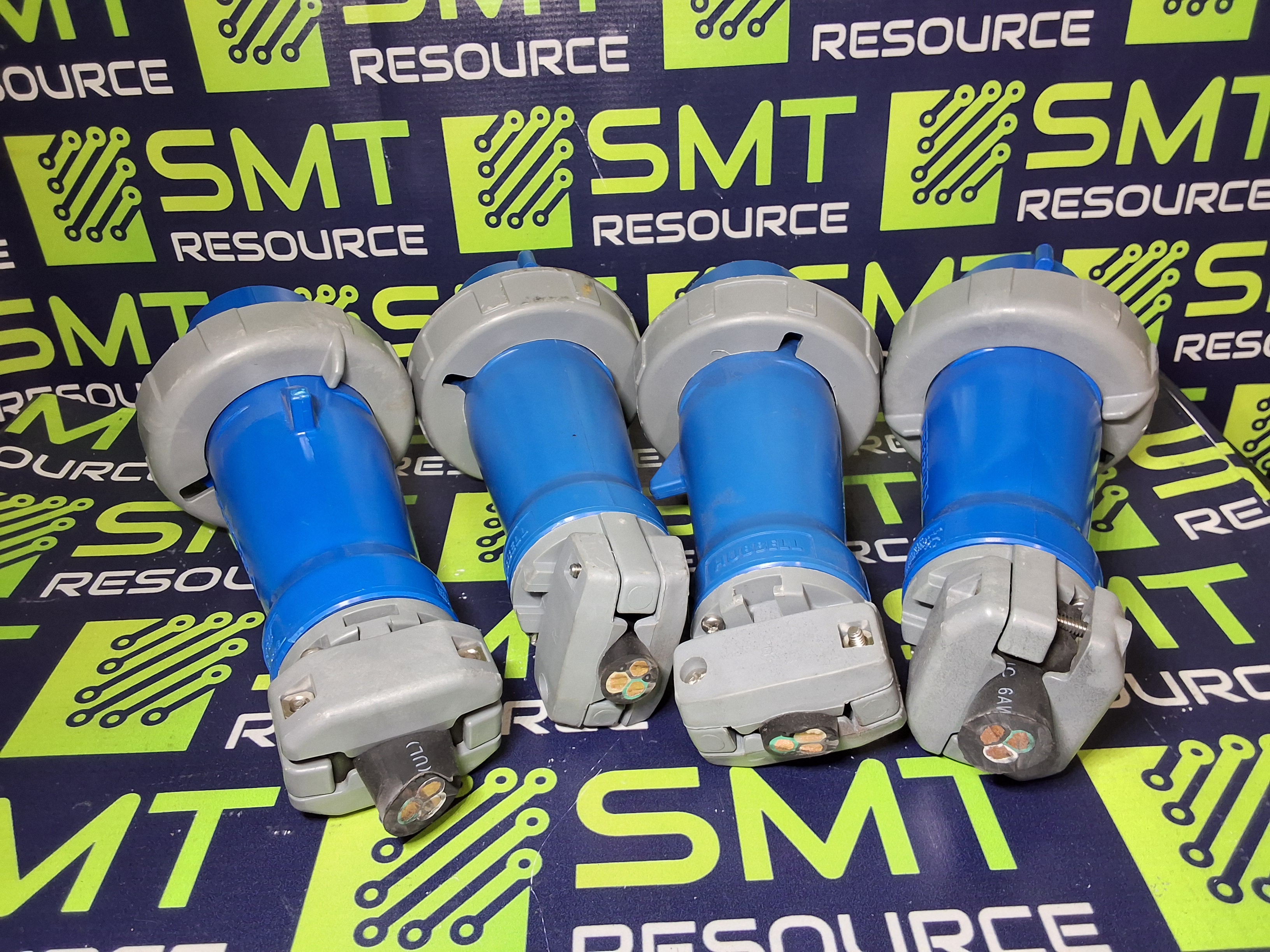 Used HUBBELL 360P6W 60 AMP 250VAC 3-POLE MALE PLUG