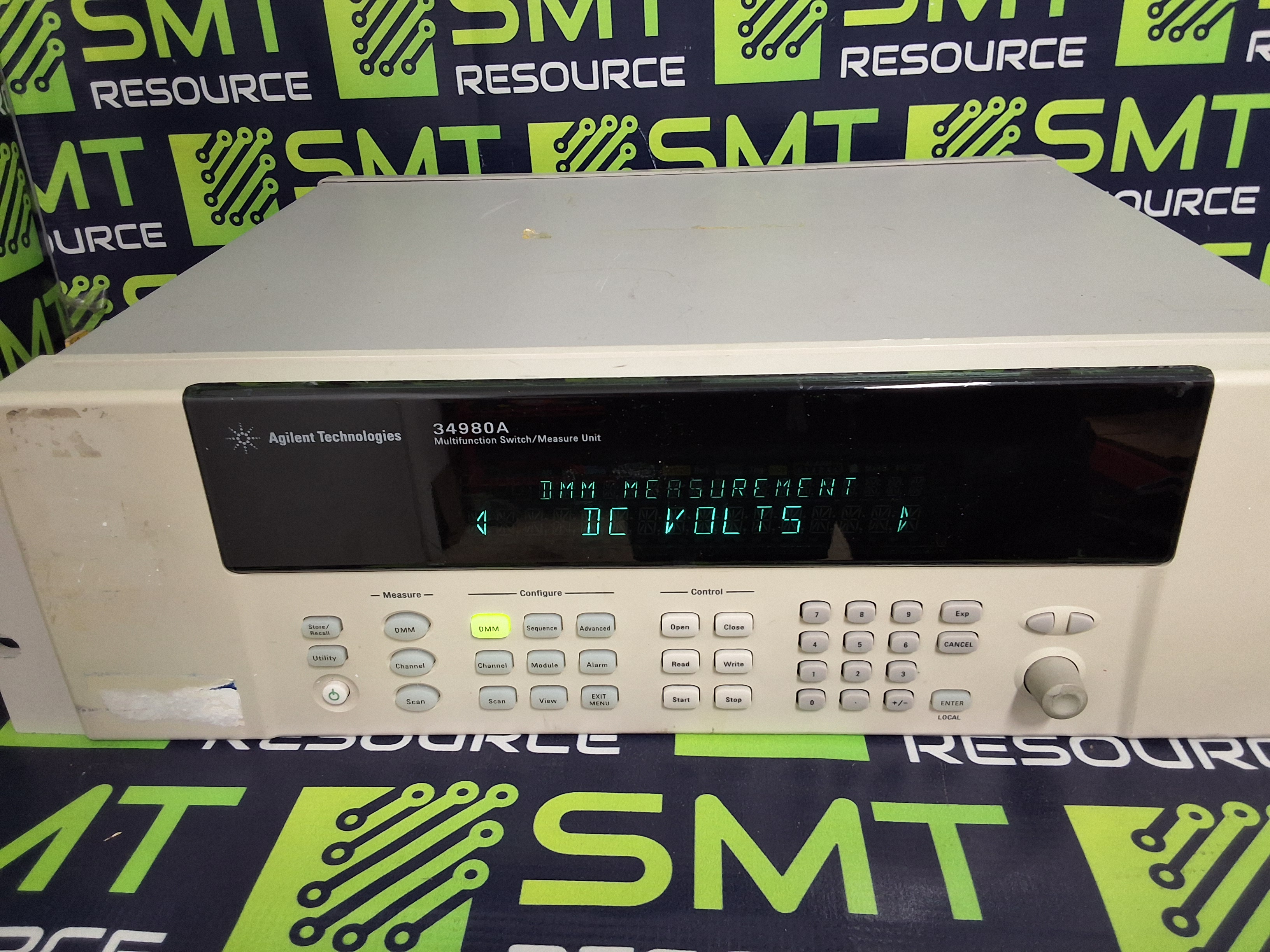 Used AGILENT / KEYSIGHT 34980A MULTIFUNCTION SWITCH / MEASURE DATA ACQUISITION UNIT