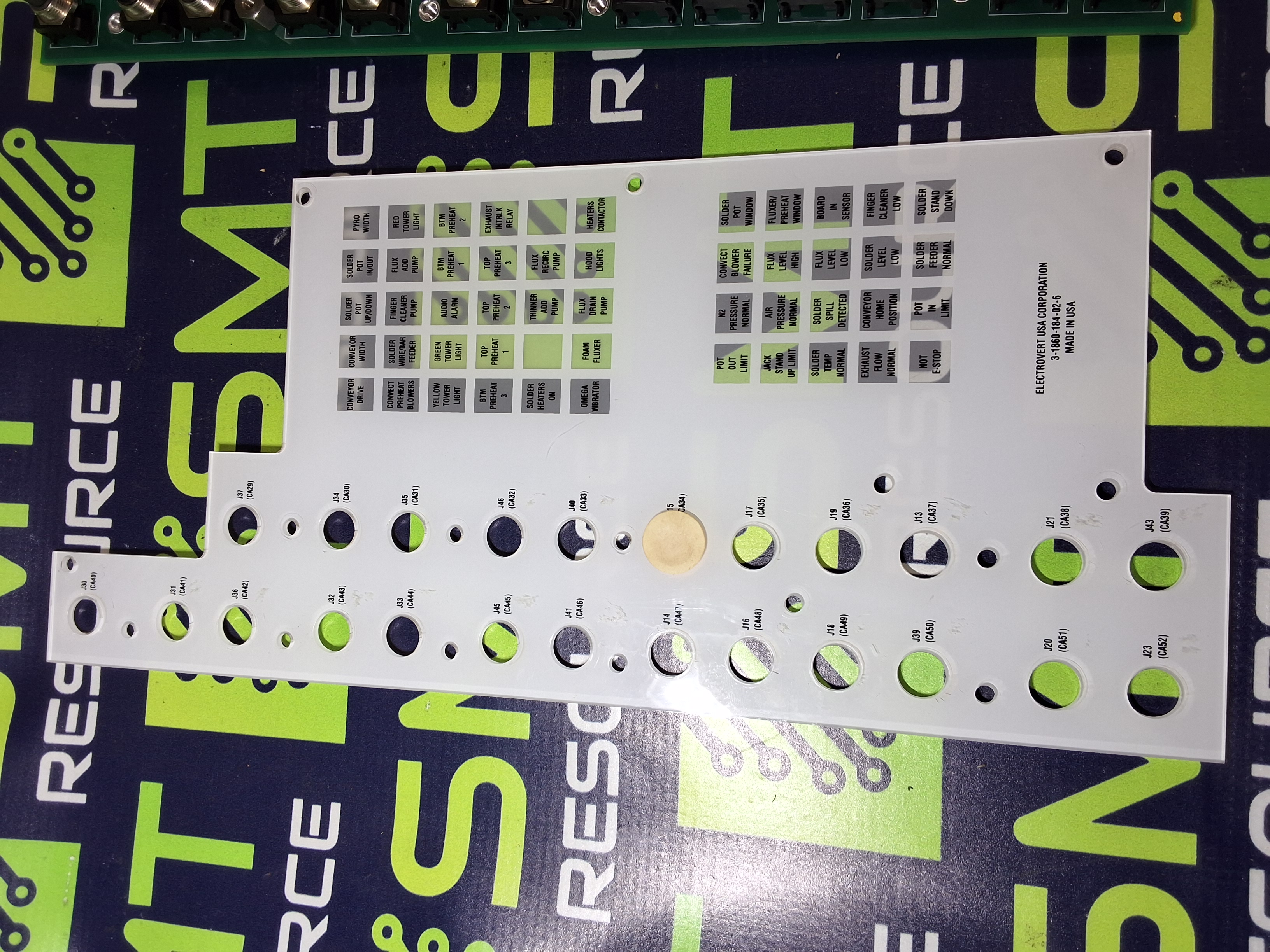 Used ELECTROVERT I/O INTERFACE BOARD