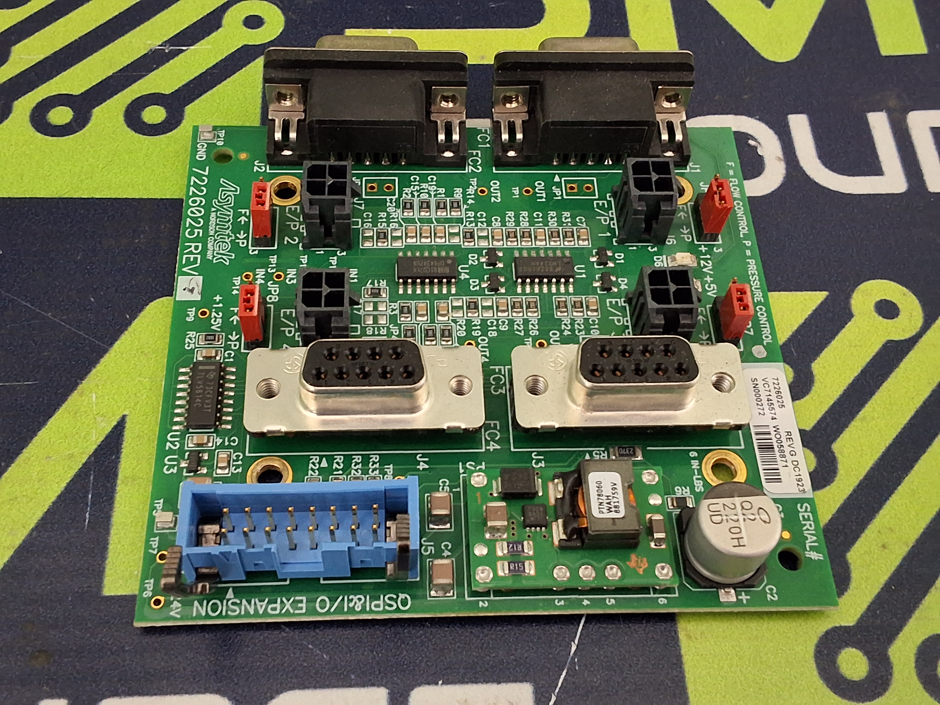 Used ASYMTEK NORDSON 7226024 / 7226025 CIRCUIT BOARD