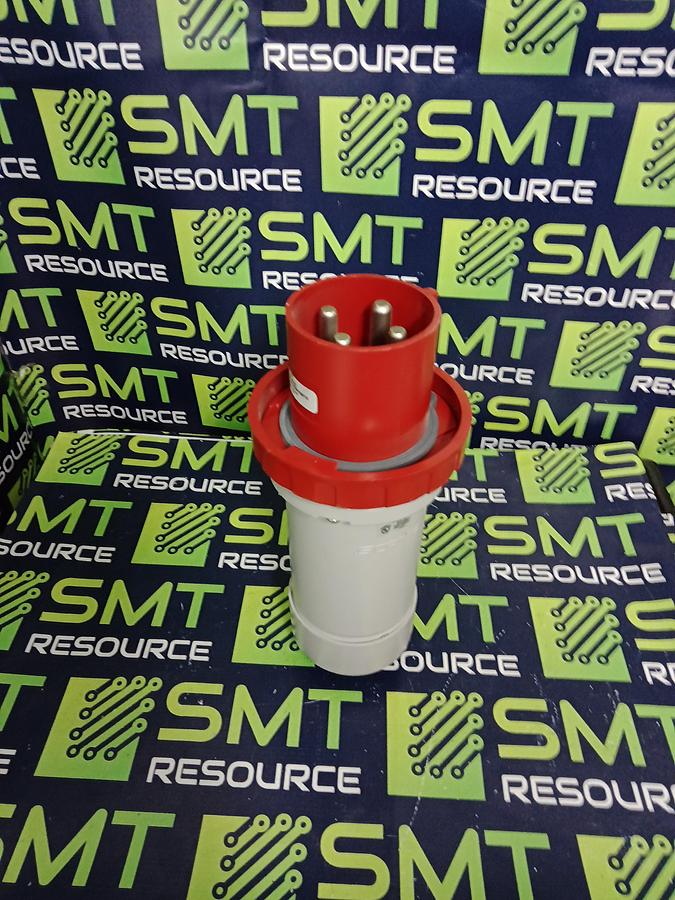 Used SCAME SCM4100P7W INDUSTRIAL PIN & SLEEVE ELECTRICAL PLUG 3P4W 100A 7h/3PH 480VAC IP67