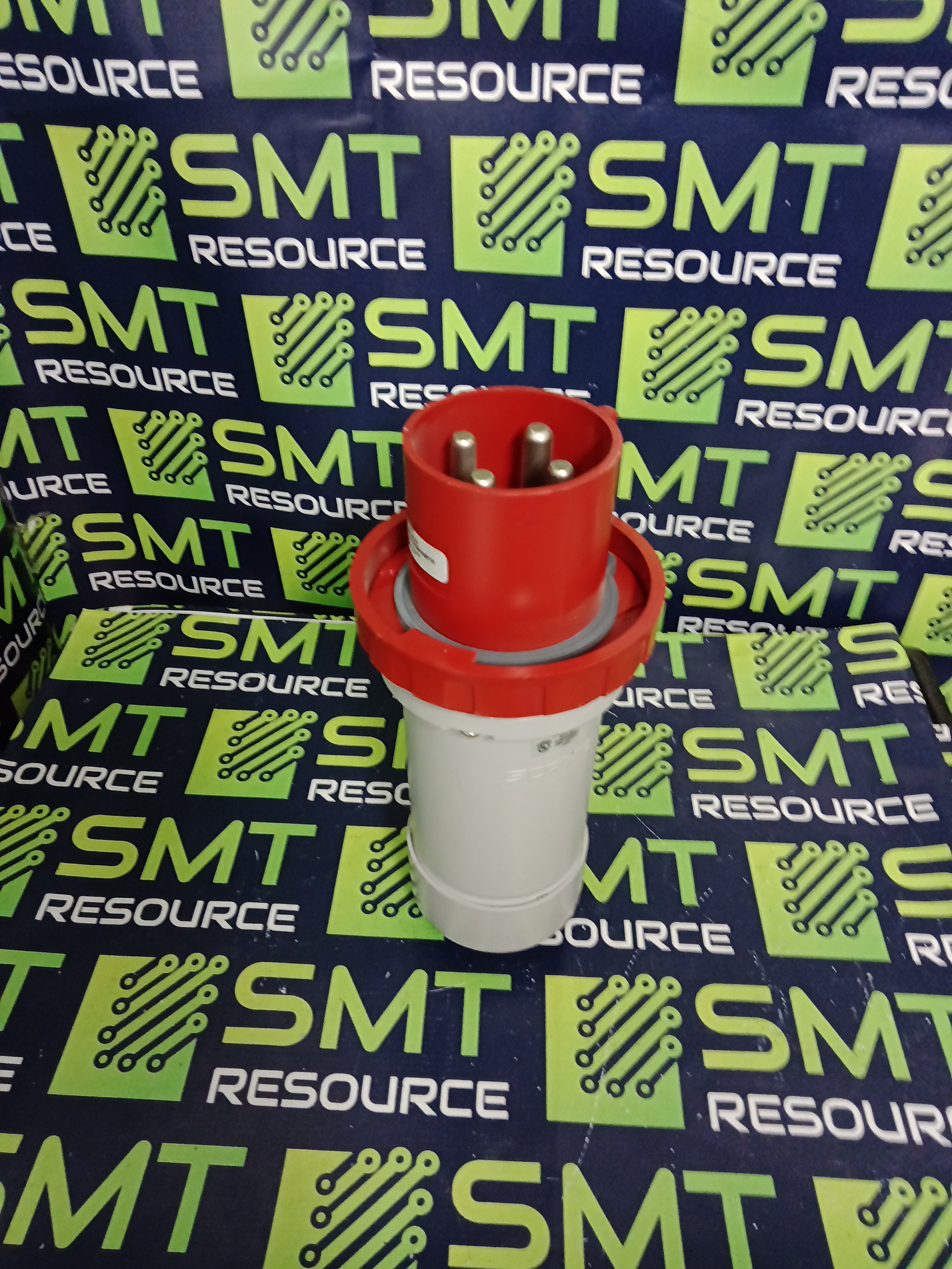 Used SCAME SCM4100P7W INDUSTRIAL PIN & SLEEVE ELECTRICAL PLUG 3P4W 100A 7h/3PH 480VAC IP67