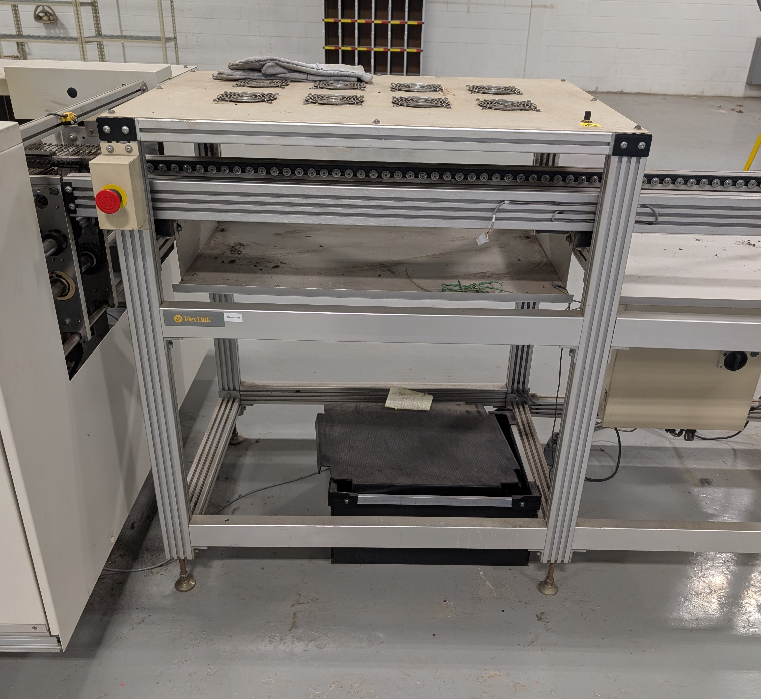 Used Flexlink 6' Roller Edge Conveyor 