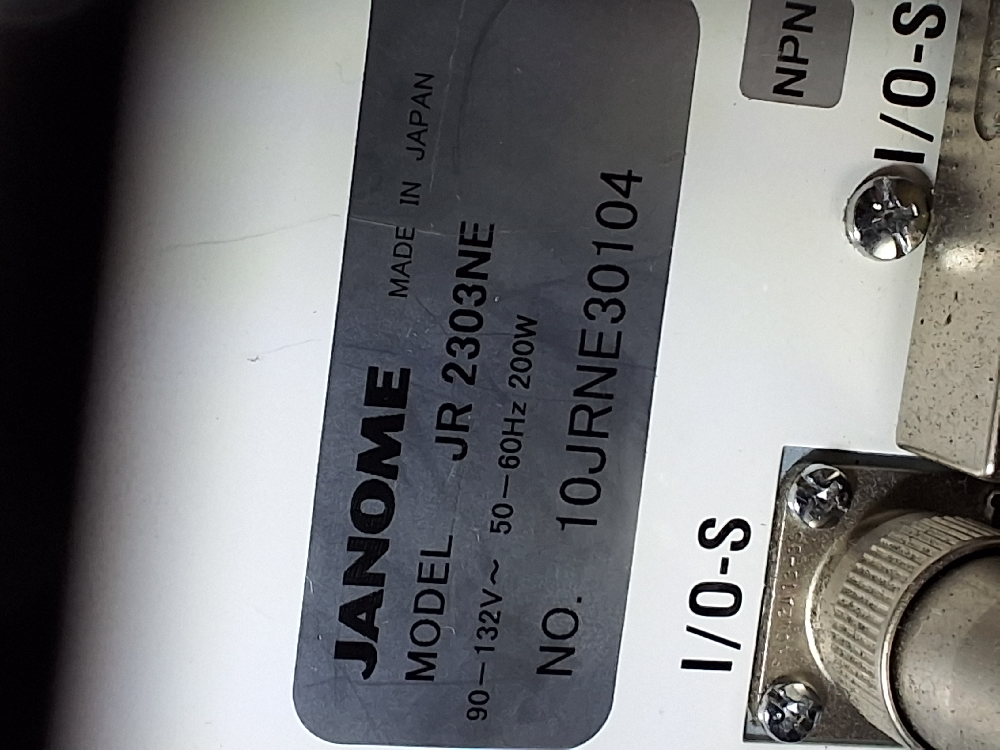 Used JANOME JR 2300NE SCREW DRIVING ROBOT DISPENSING SYSTEM WITH ROLLING CAGE JR2303NE