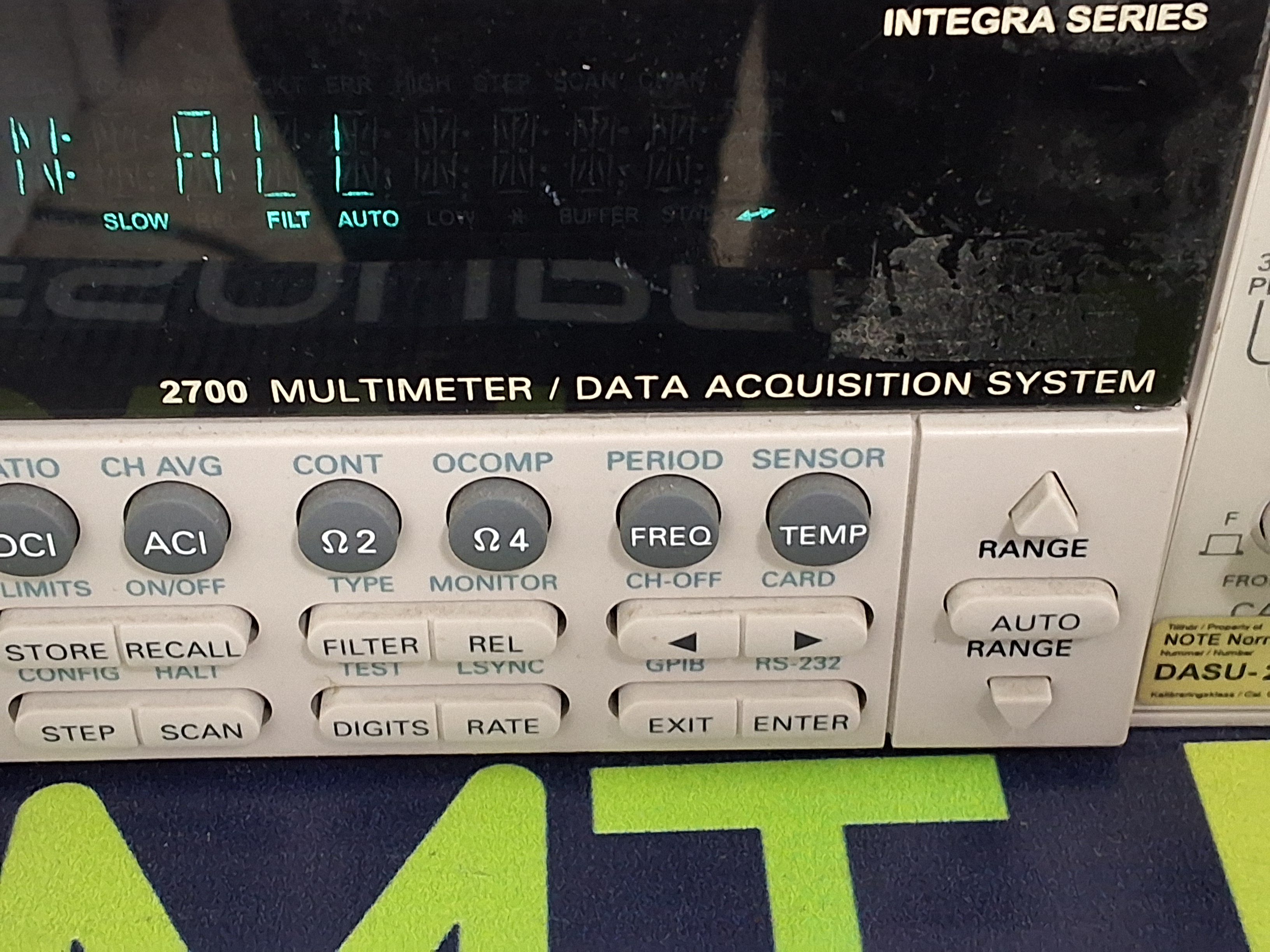 Used KEITHLEY 2700 DIGITAL MULTIMETER / DATA ACQUISITION SYSTEM