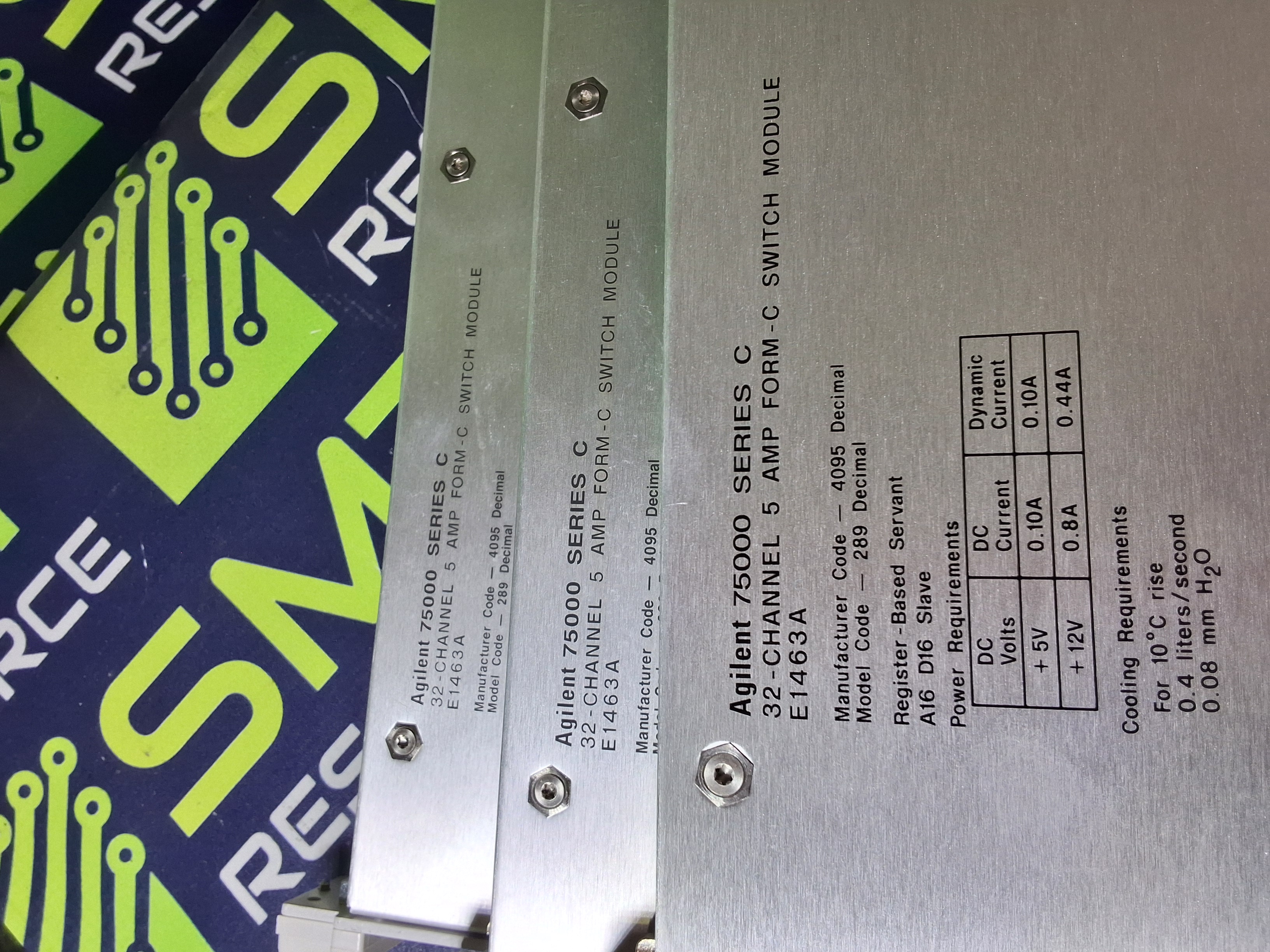 Used AGILENT HP E1463A 75000 SERIES C 32-CHANNEL 5 AMP SWITCH MODULE