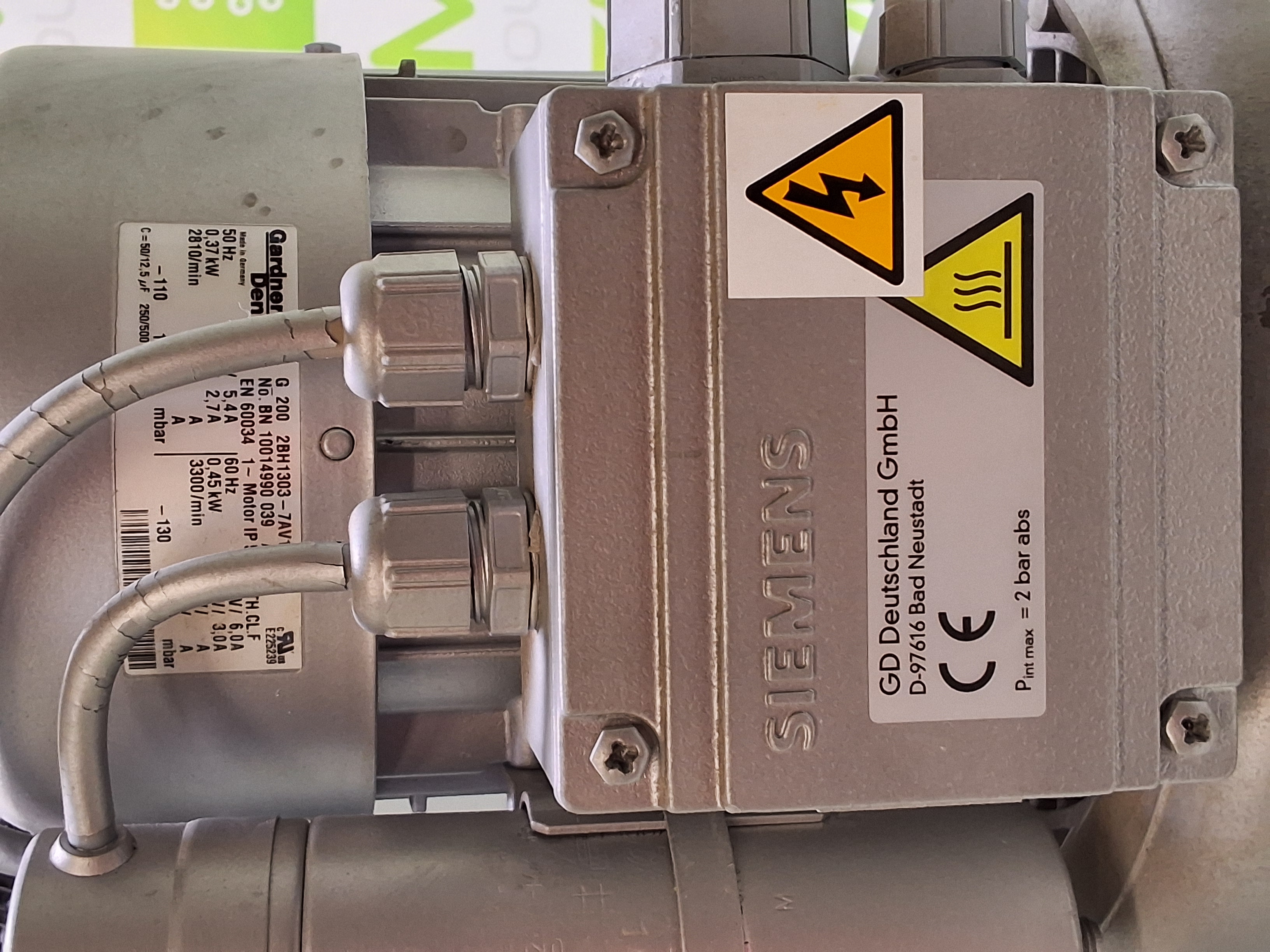 Used DEK 163550 SCREEN PRINTER VACUUM PUMP ASSEMBLY 163552 