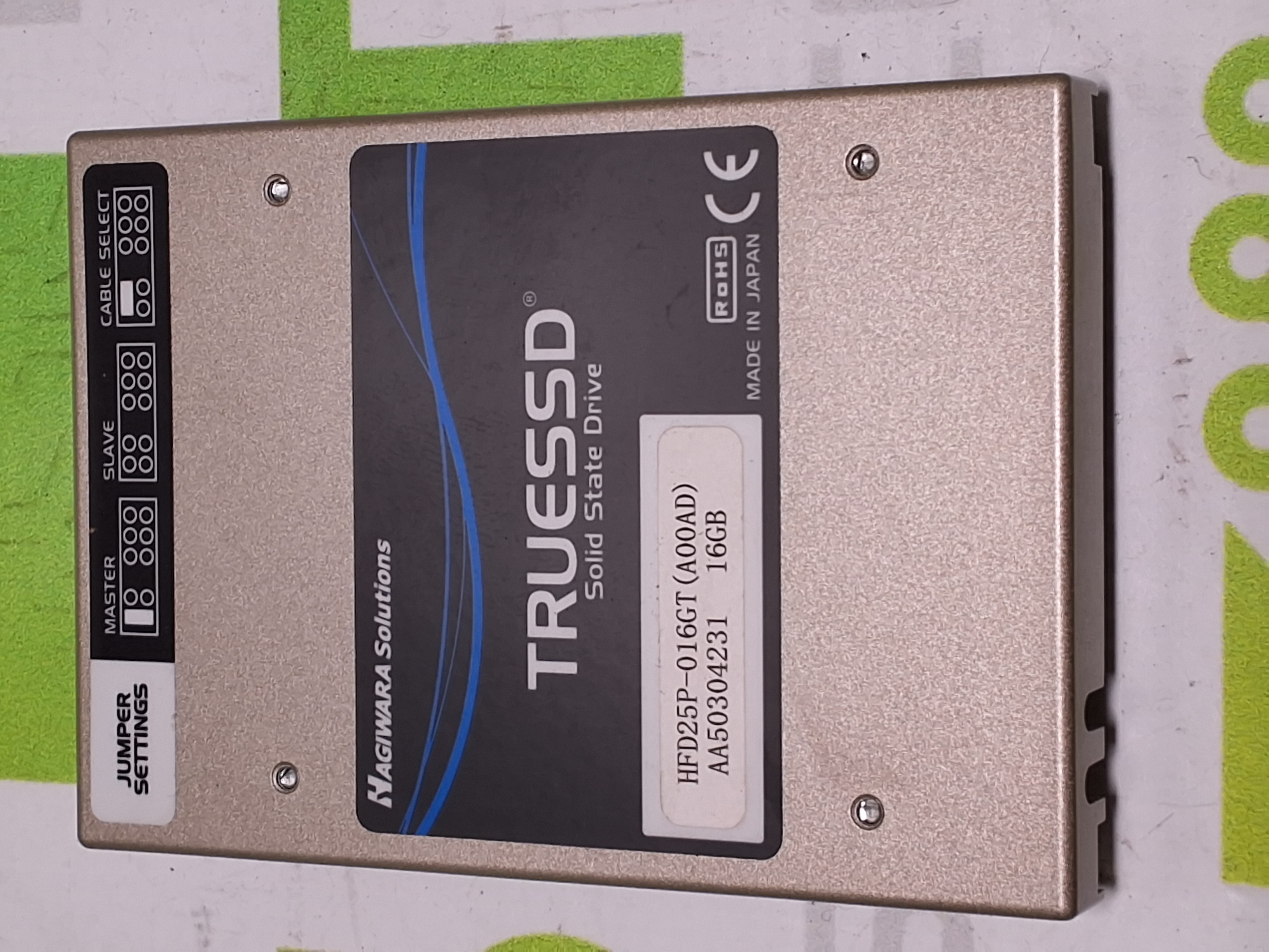 Used HAGIWARA SOLUTIONS HFD25P-016GT 16GB TRUE SSD SOLID STATE DRIVE