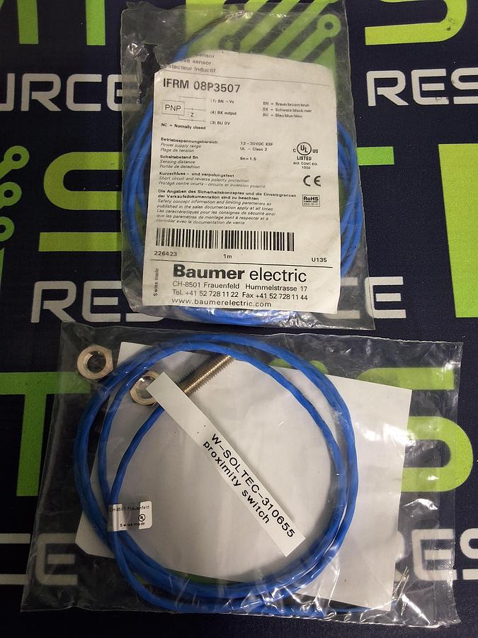 BAUMER / SOLTEC IFRM 08P3507 / 310655 INDUCTIVE PROXIMITY SWITCH - BRAND NEW