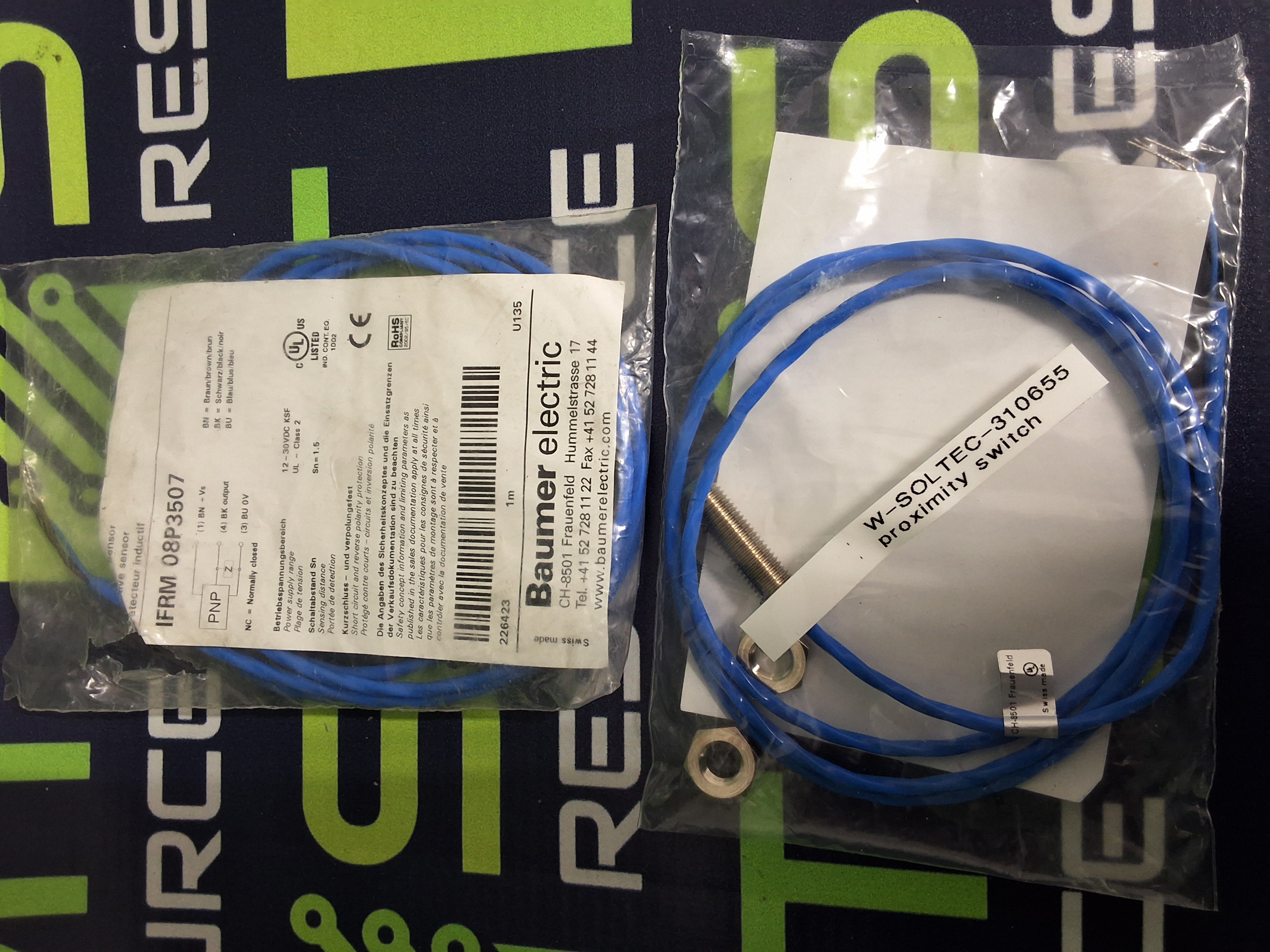 BAUMER / SOLTEC IFRM 08P3507 / 310655 INDUCTIVE PROXIMITY SWITCH - BRAND NEW