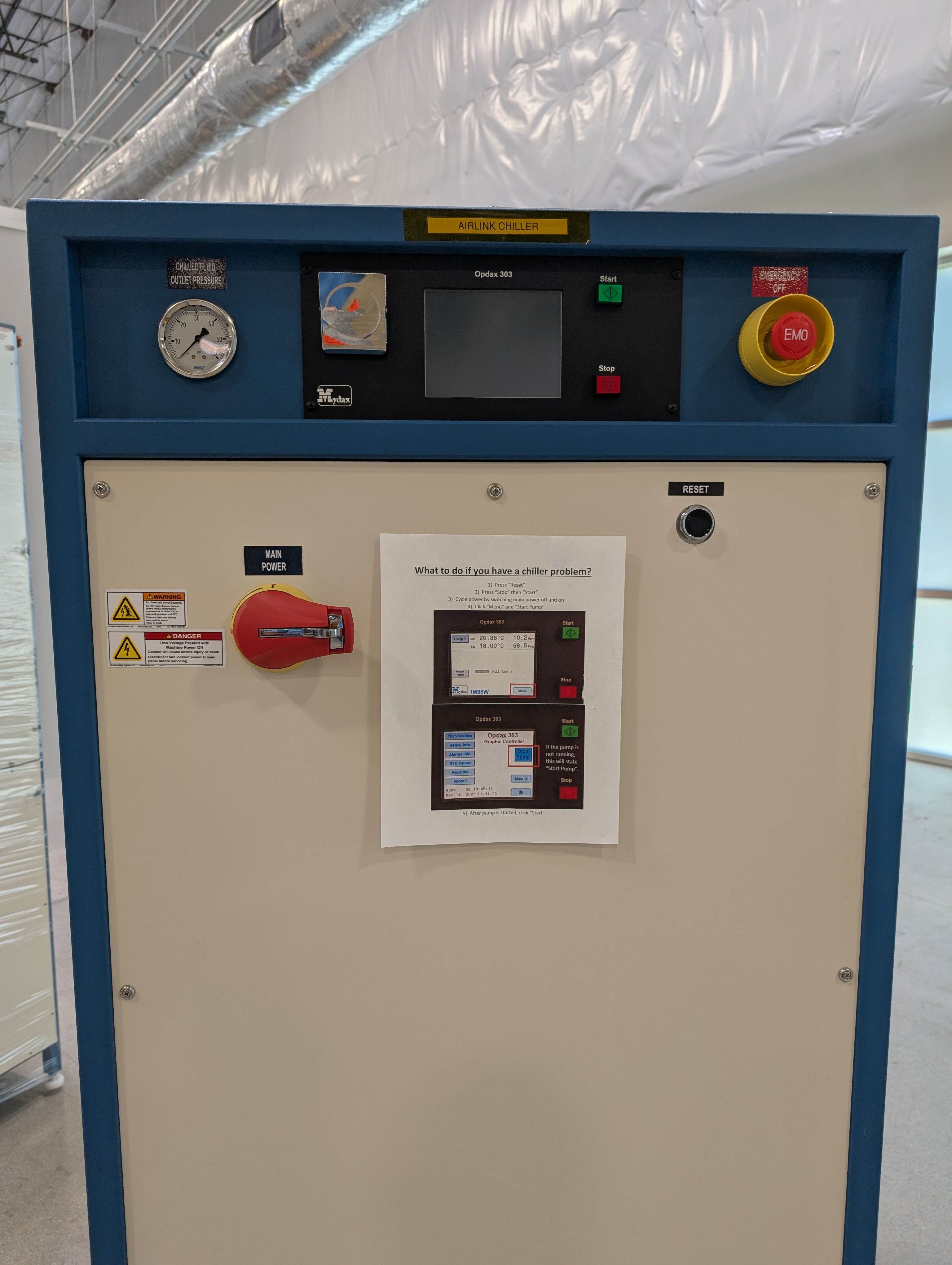 Used Mydax 1M27W Water-Cooled Semiconductor Chiller