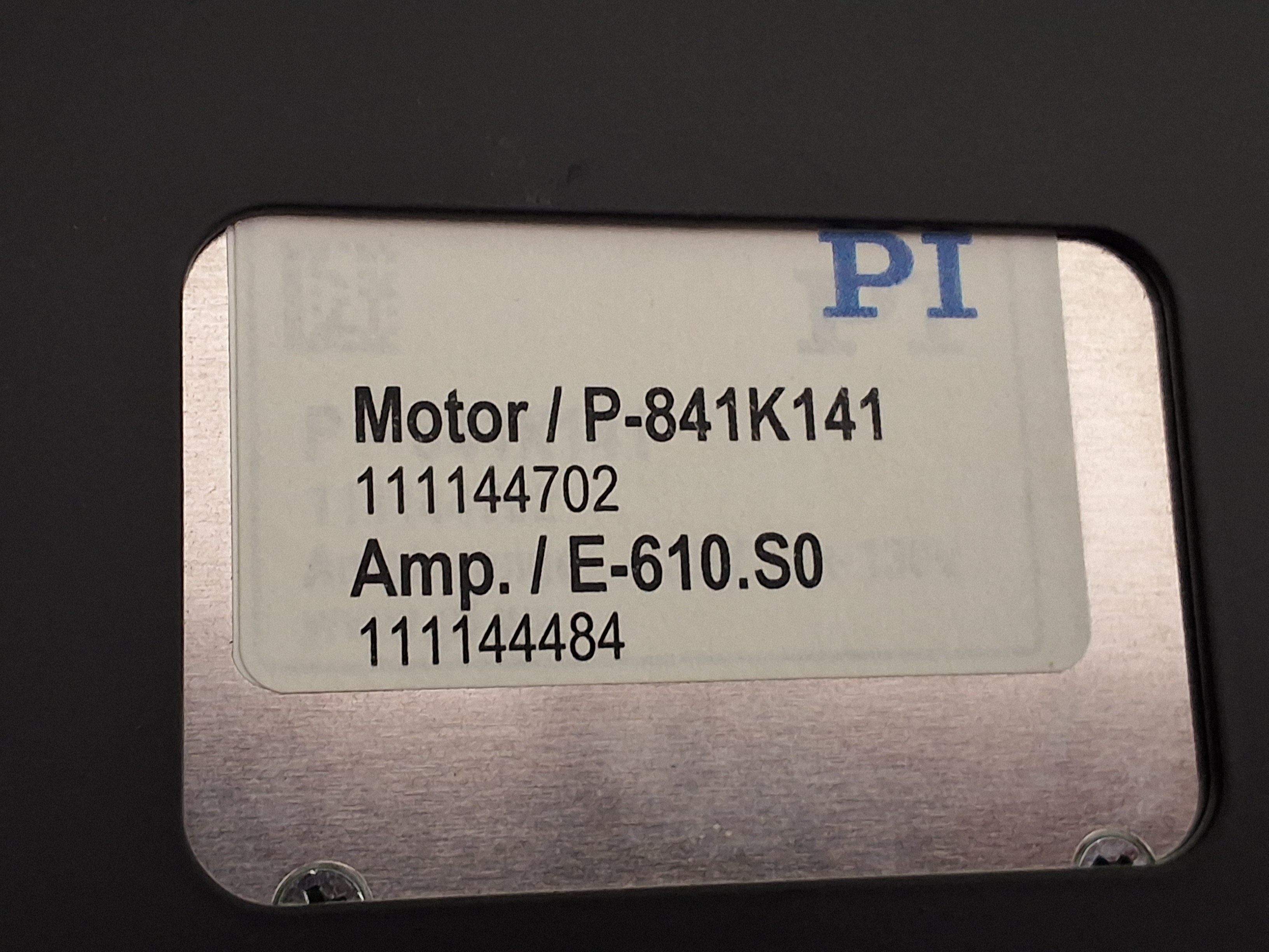 Used PHYSIK INSTRUMENTE (PI) P-841K141 AMPLIFIER MODULE E-610.S0