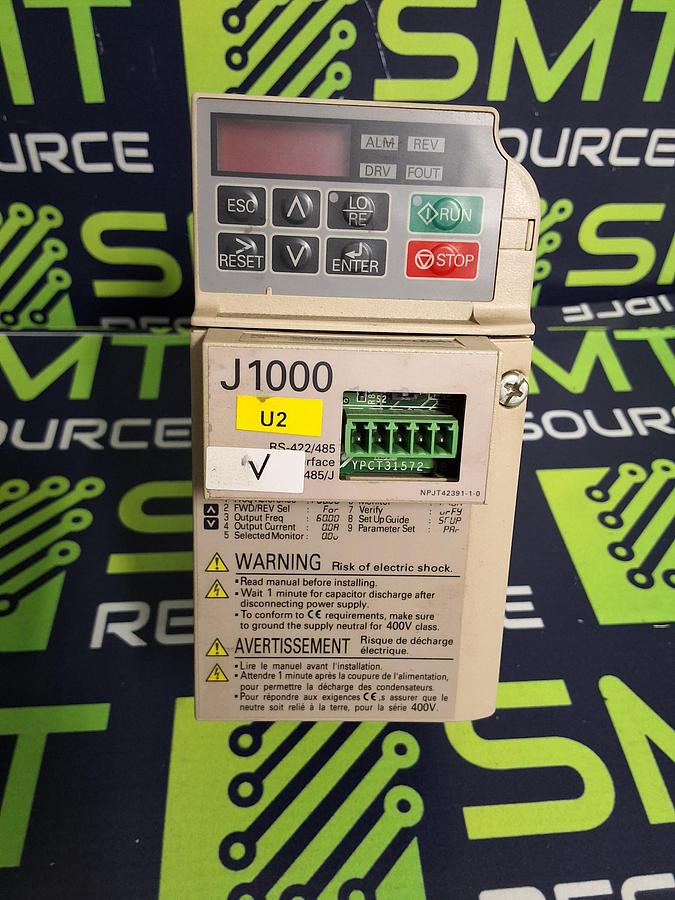 Used YASKAWA CIMR-JUBA0003BAA Variable Frequency Drive 240V