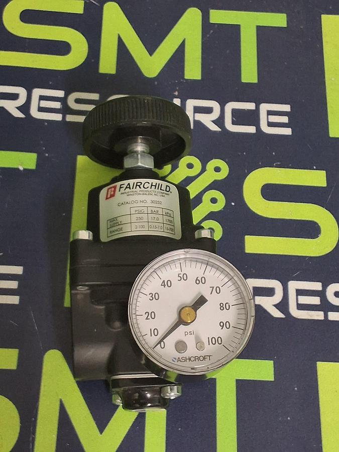 Used FAIRCHILD MODEL 30, 30252 PNEUMATIC PRESSURE REGULATOR
