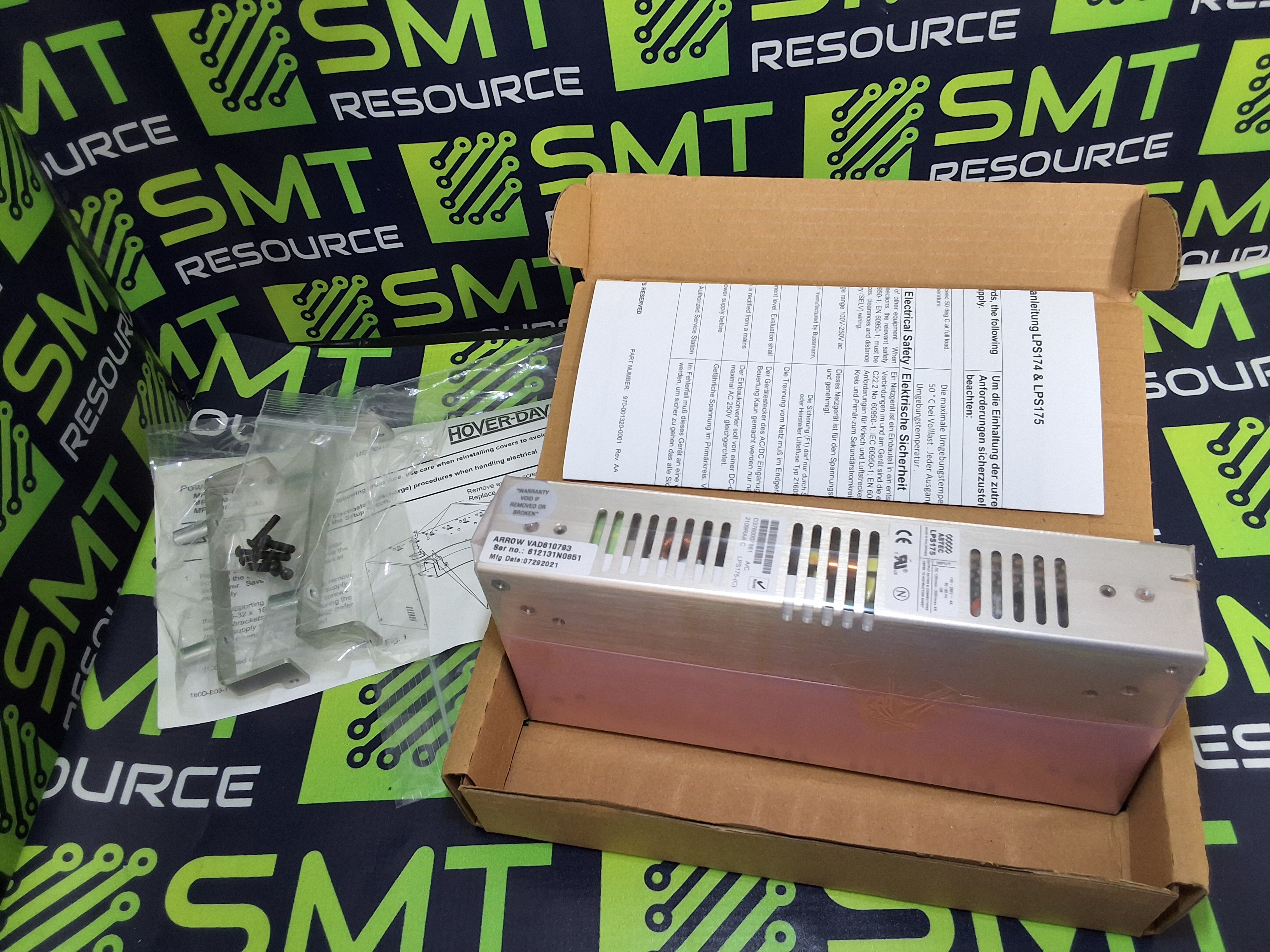 Used HOVER DAVIS ASTEC LPS175 POWER SUPPLY - MPUP-PSRK - BRAND NEW IN BOX