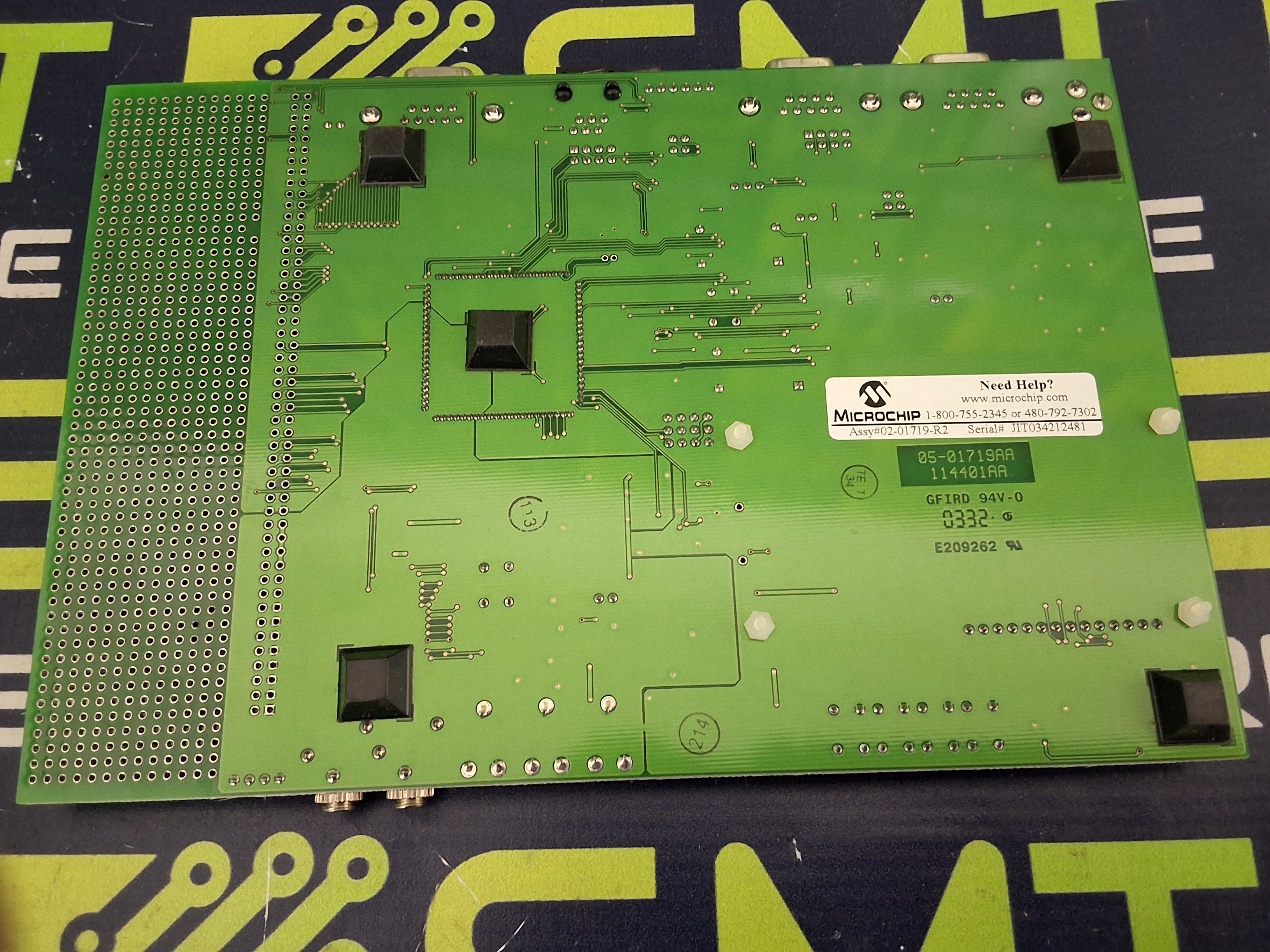 Used MICROCHIP 02-01719 dsPICDEM 1.1 DEVELOPMENT BOARD 05-01719AA ASSY# 02-01719-R2