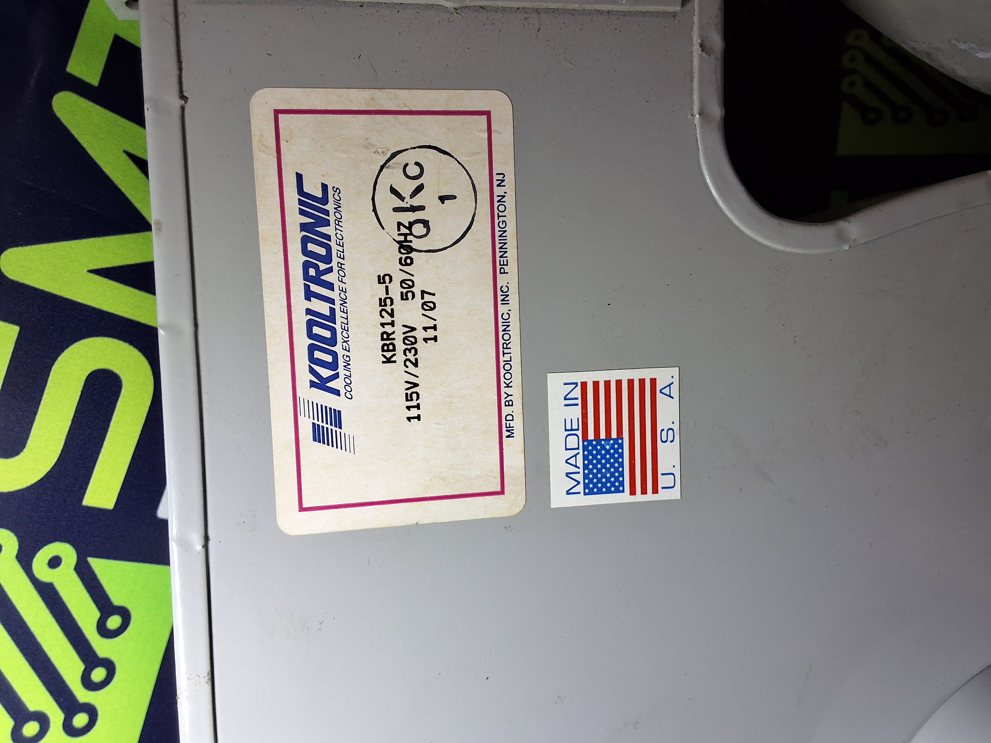 Used KOOLTRONIC KBR125-5 AC BLOWER MOTOR