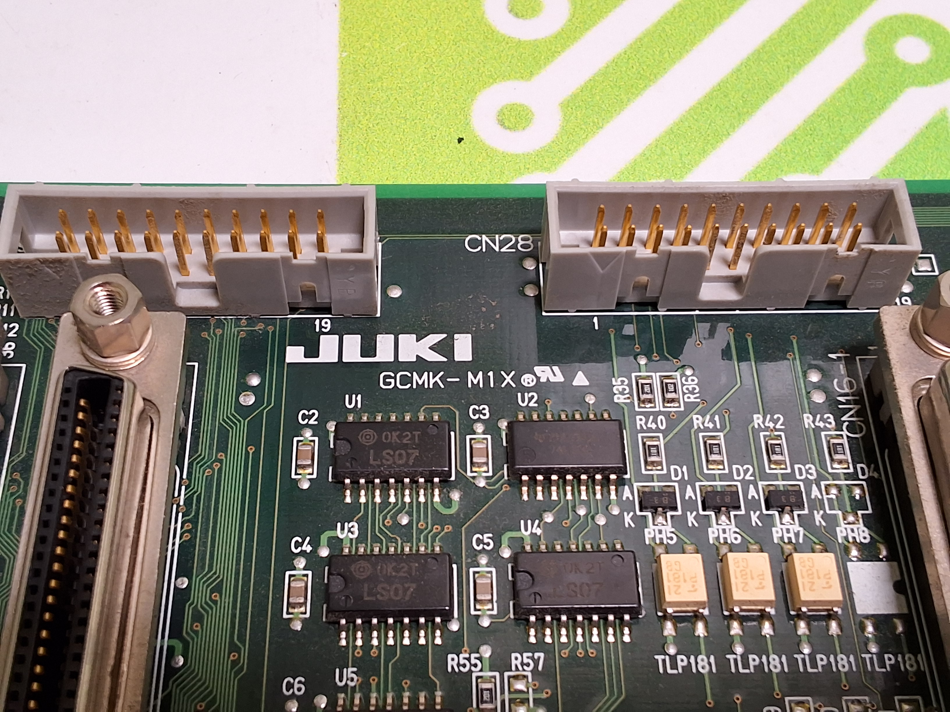 Used JUKI E8614729 REV. 01 XMP RELAY PCB 