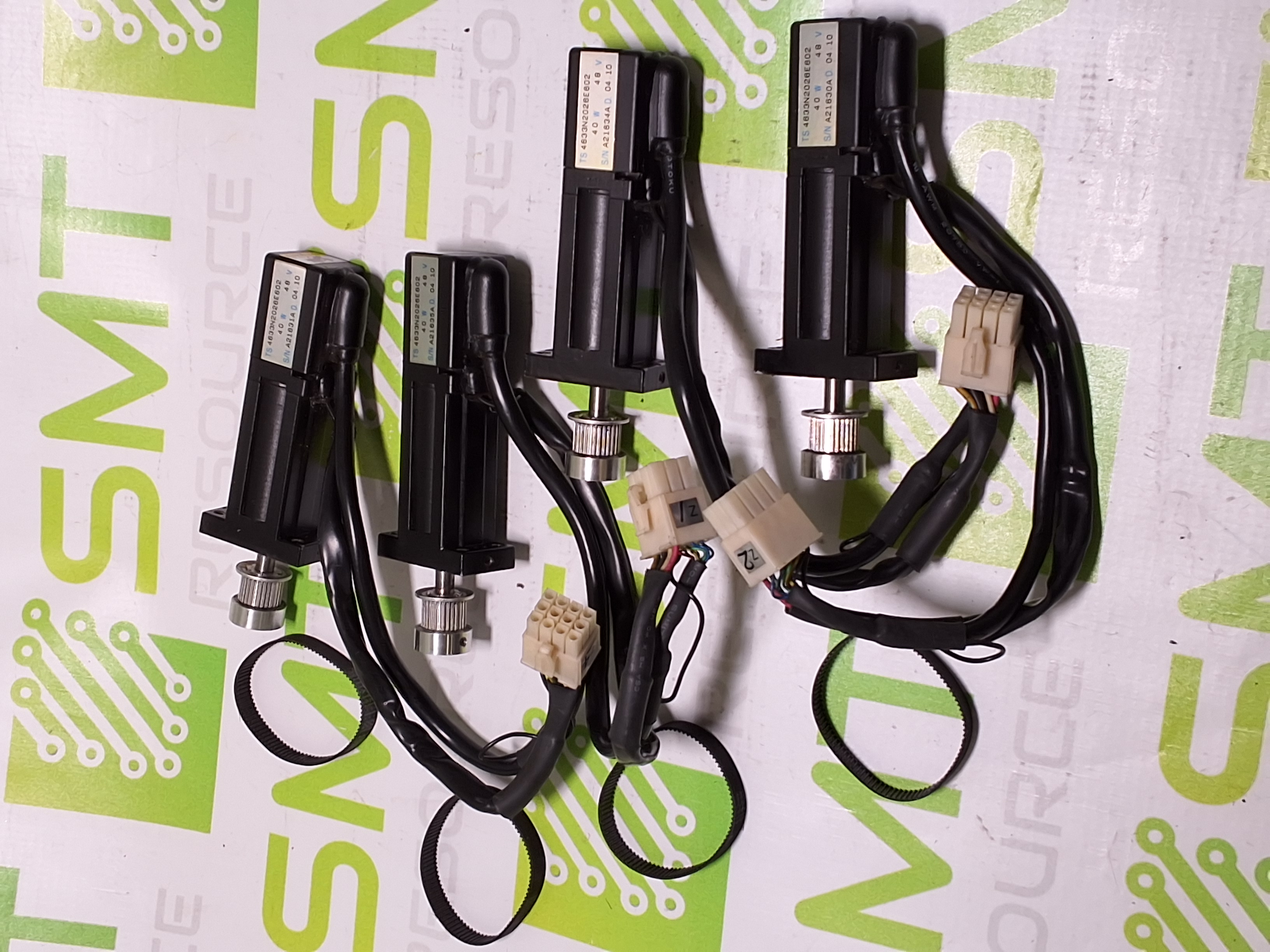 Used JUKI 4633N2026E602 SERVO MOTOR WITH BELT 40W 48V