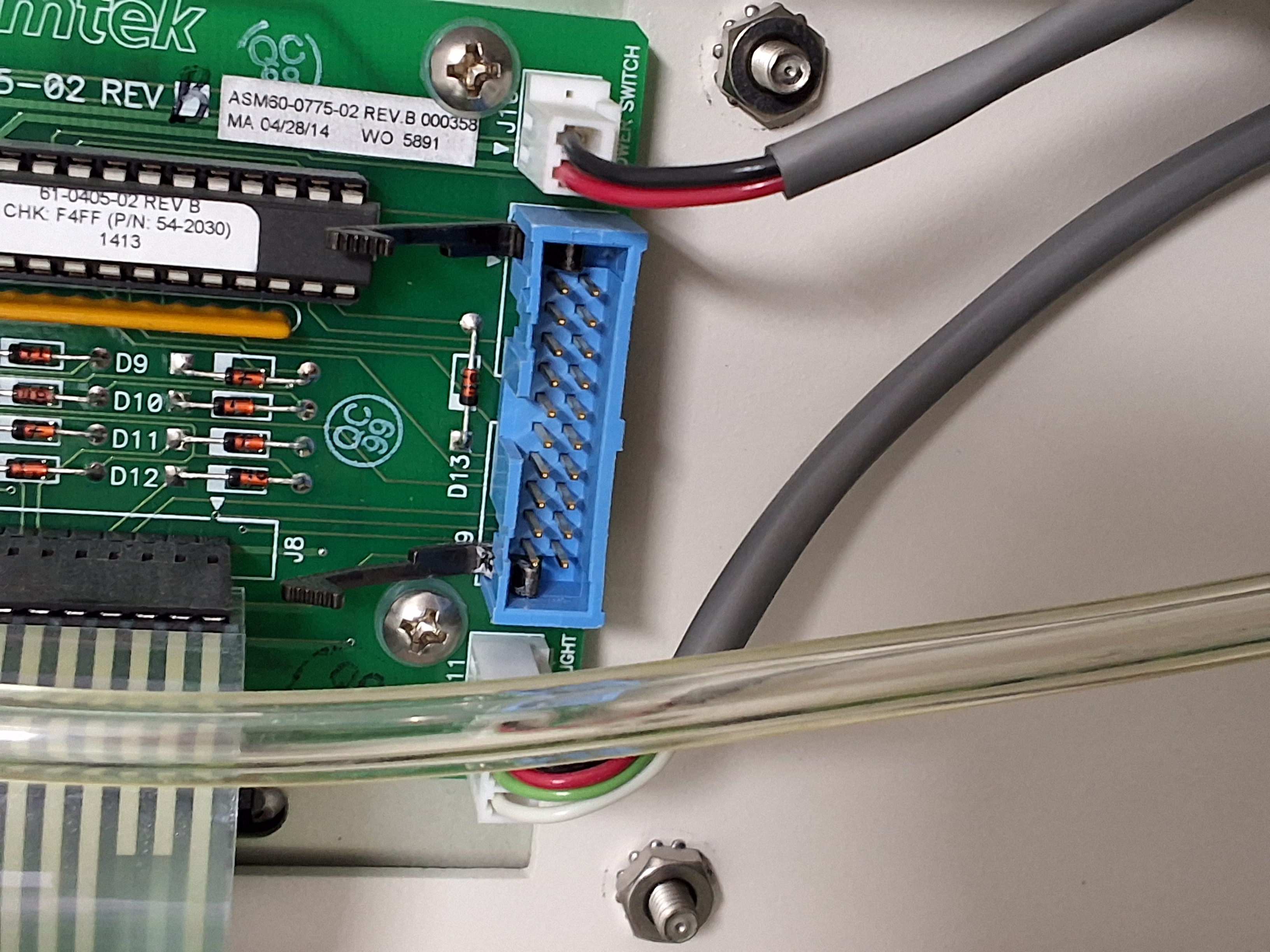 Used ASYMTEK C-708 AICE AUTOMATED FLUID DISPENSING PLACEMENT INTERFACE PANEL 02-2104-00