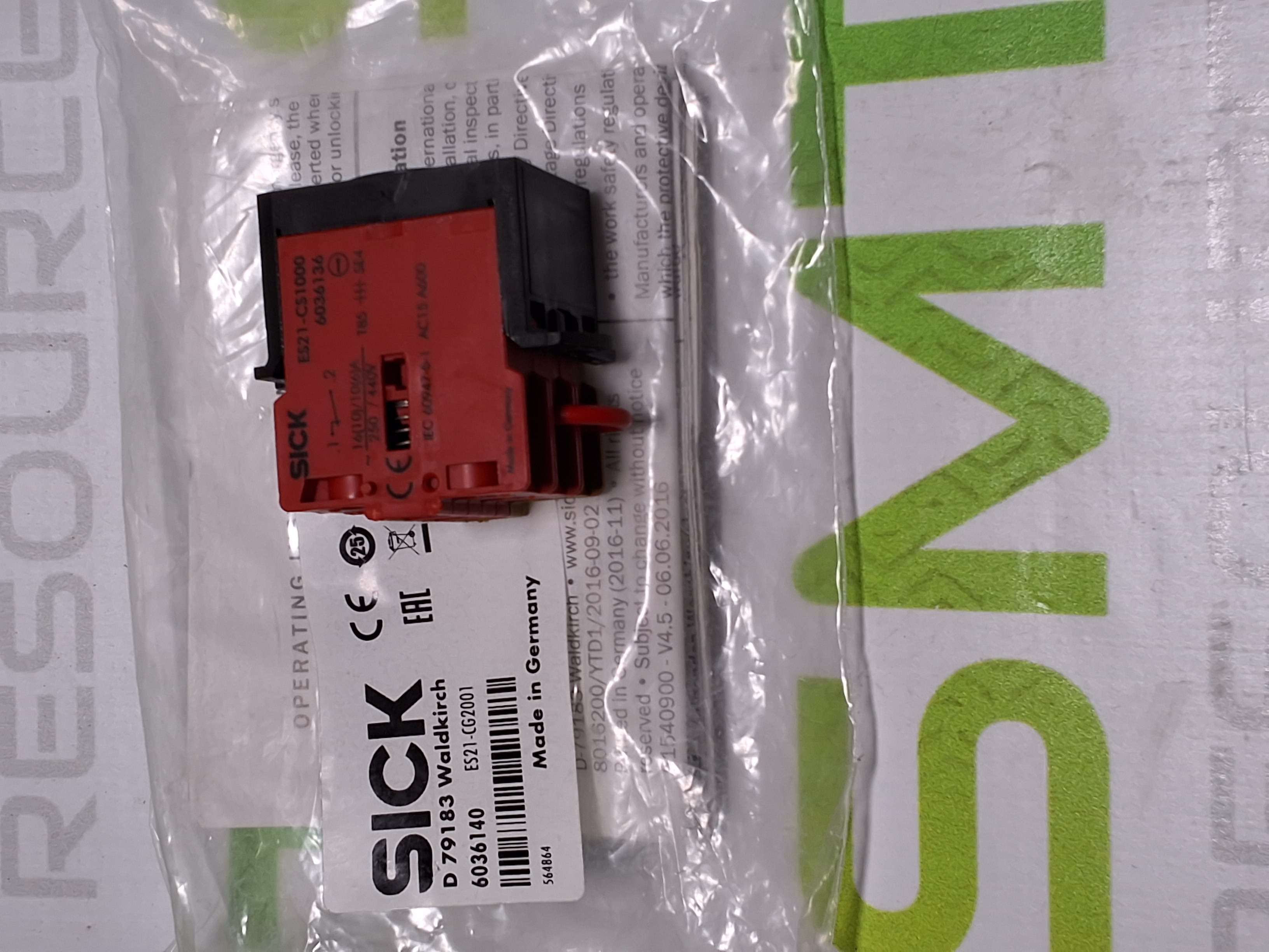 SICK ES21-CS0001 CONTACT BLOCK ES21-CS1000 6036137 - NEW