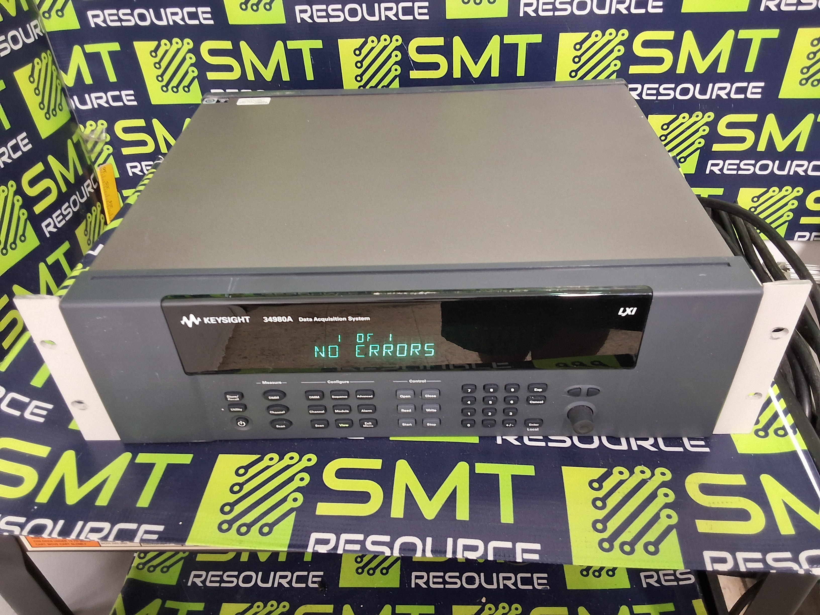 Used AGILENT / KEYSIGHT 34980A MULTIFUNCTION SWITCH / MEASURE DATA ACQUISITION UNIT