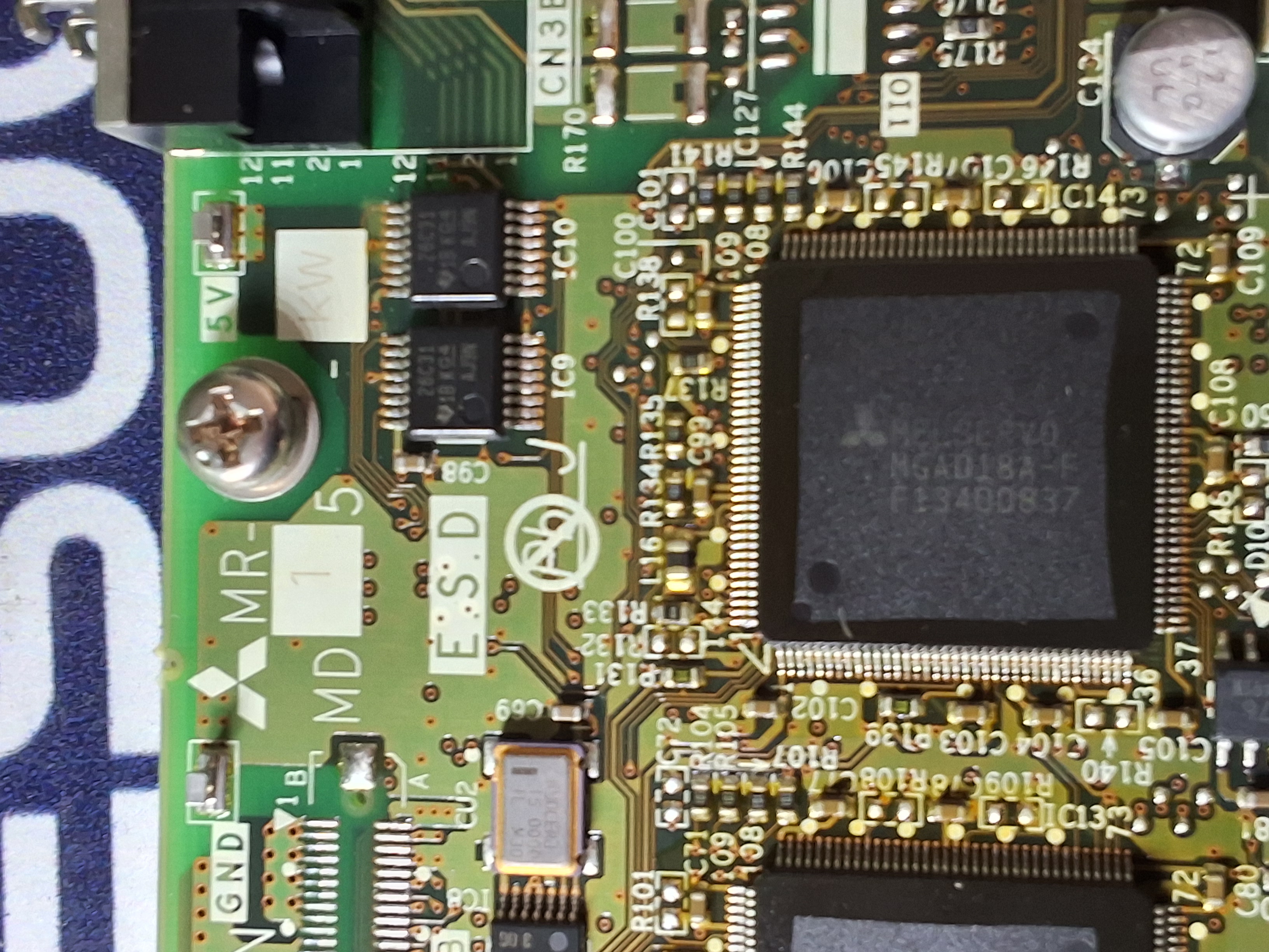 Used MITSUBISHI JUKI BC386A491G54 MR-MD15 CONTROL BOARD