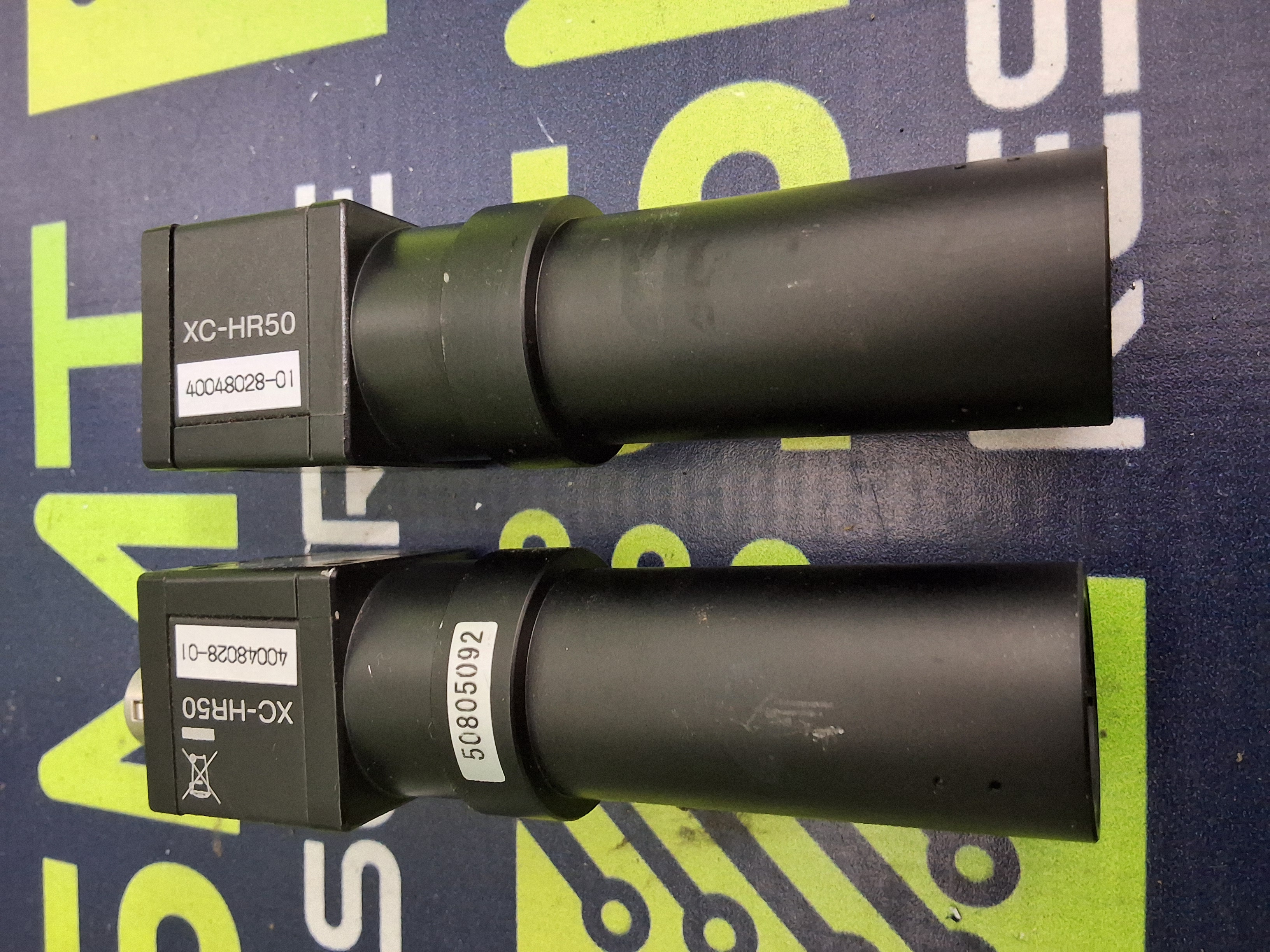 Used SONY XC-HR50 MONOCHROME PROGRESSIVE SCAN CCD CAMERA WITH LENS