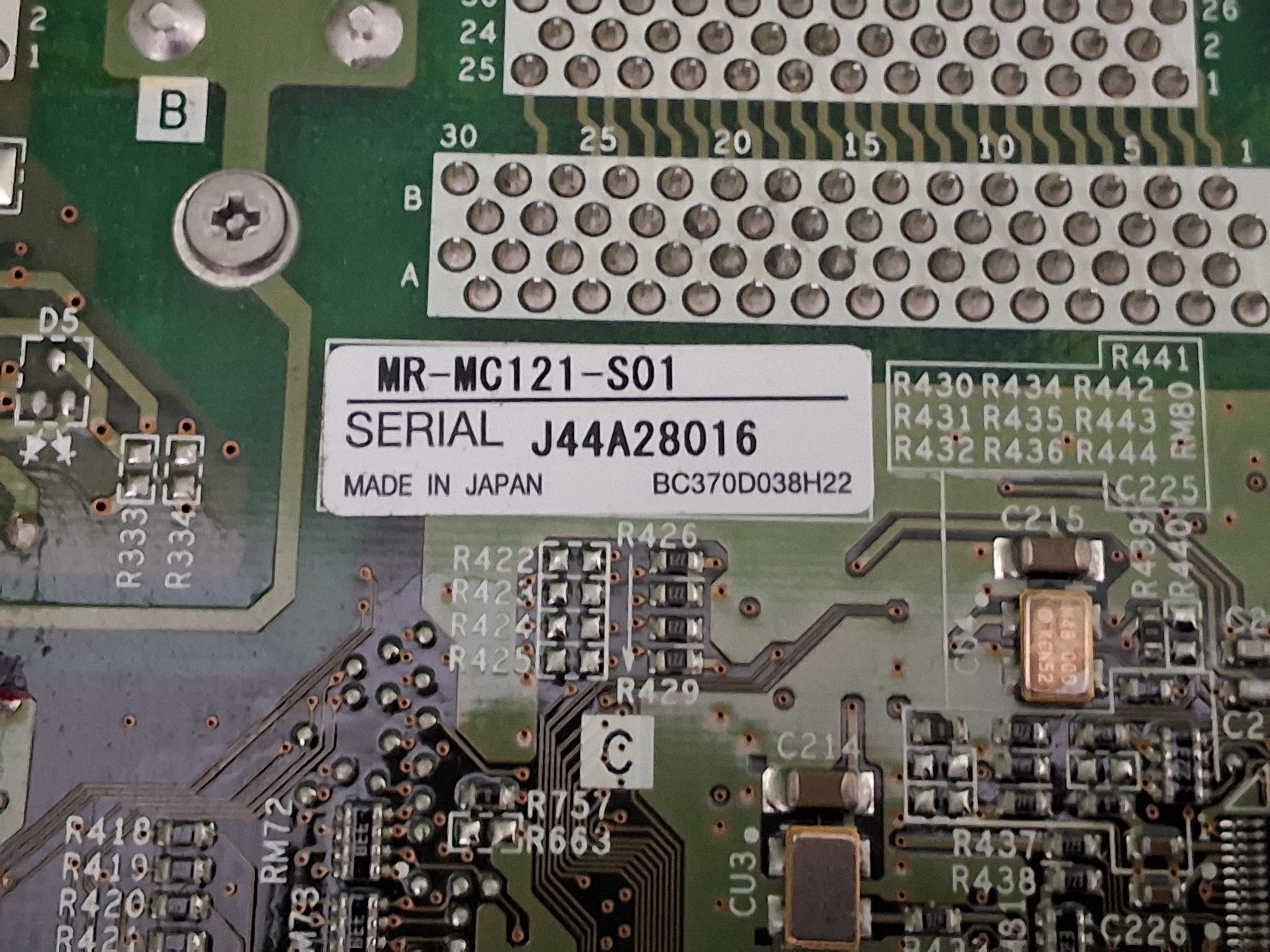 Used JUKI MR-MC121-S01 AXIS CONTROL CARD
