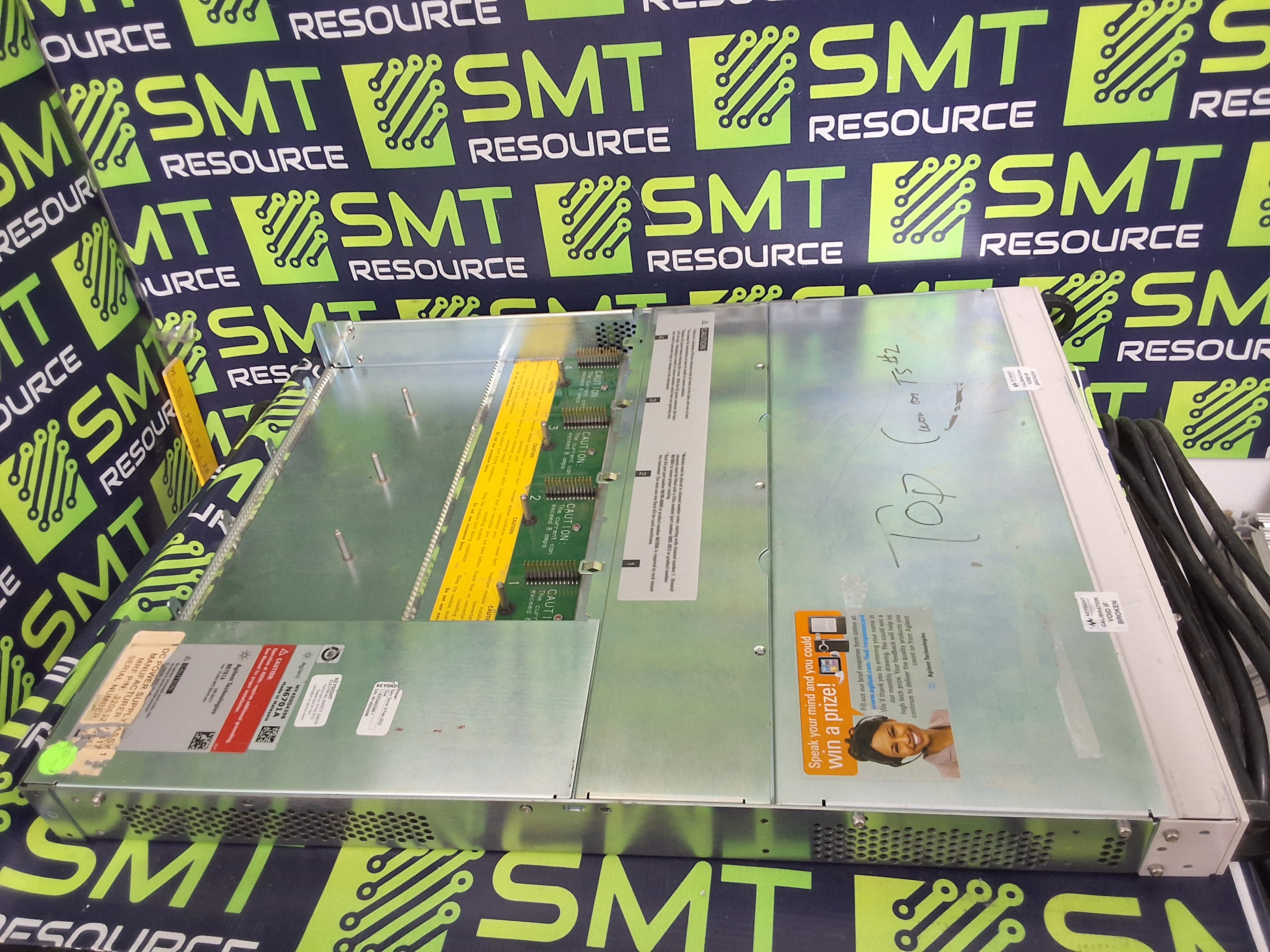 Used AGILENT N6701A LOW-PROFILE MPS MODULAR DC POWER SUPPLY MAINFRAME 600W