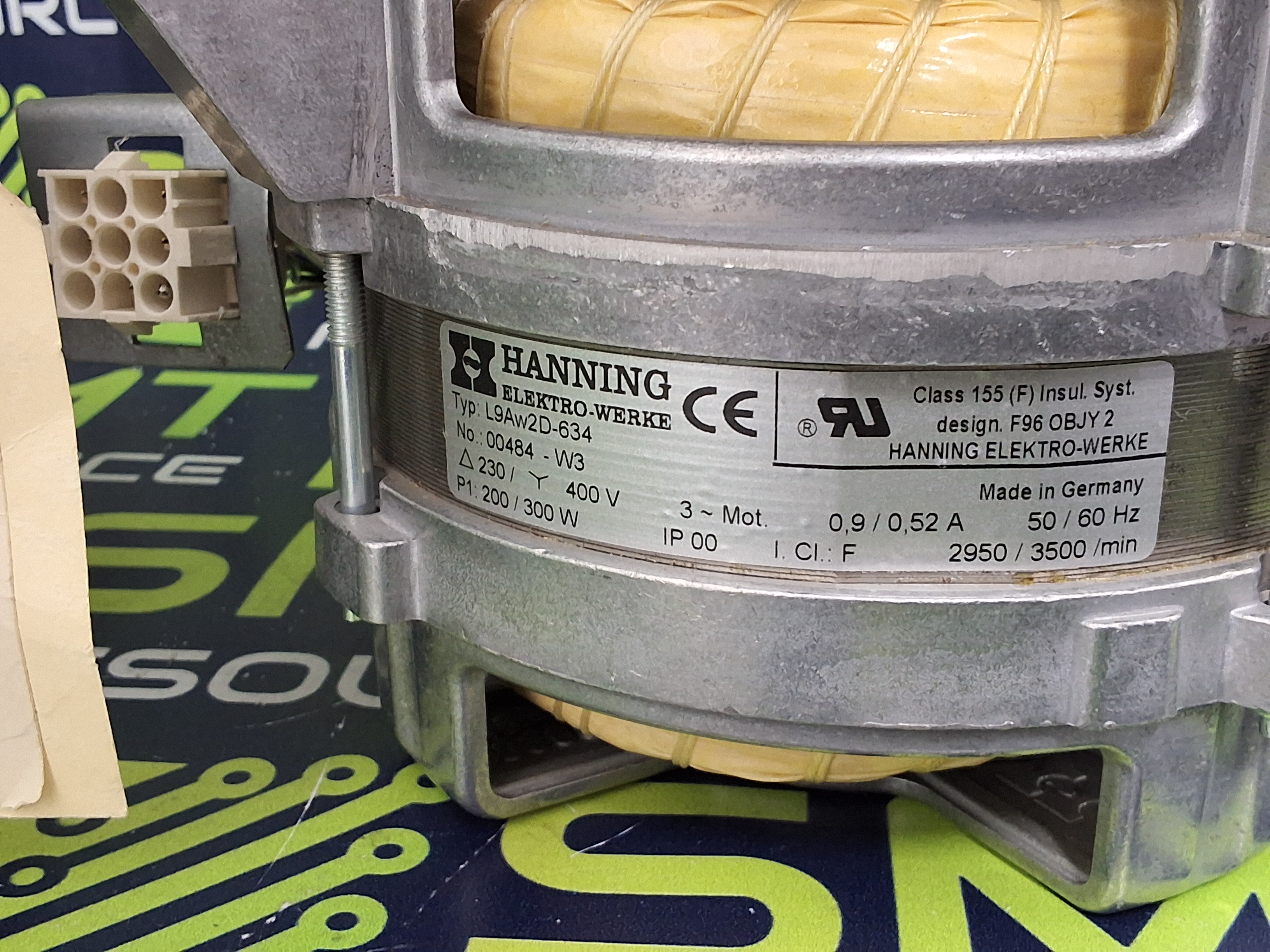 HANNING ELEKTRO-WERKE L9Aw2D-634 INDUSTRIAL FAN AND BLOWER MOTOR (ERSA WAVE 03) 6HZL-MOT-144A