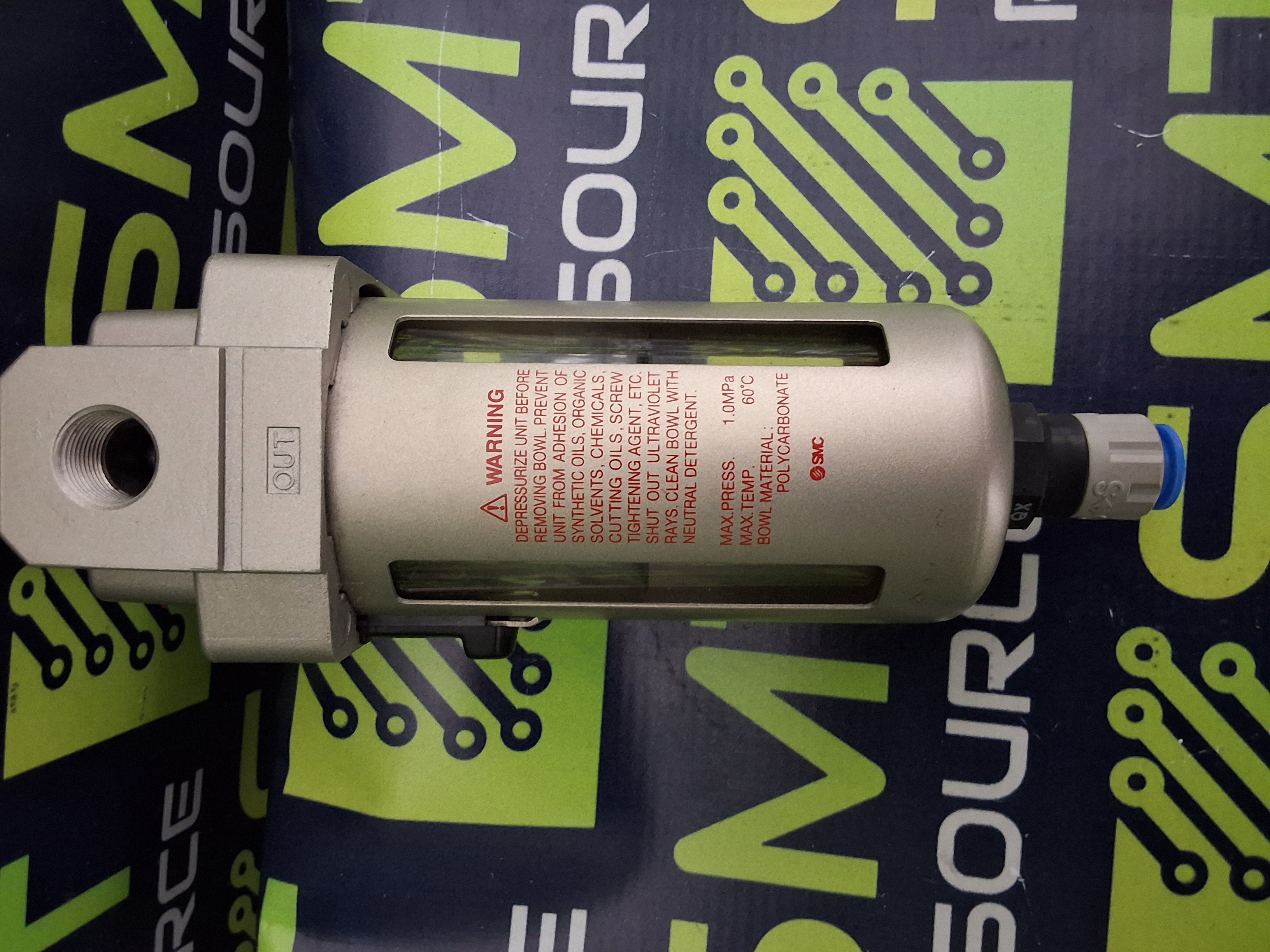 Used SMC AF40-03C PNEUMATIC MODULAR AIR FILTER 
