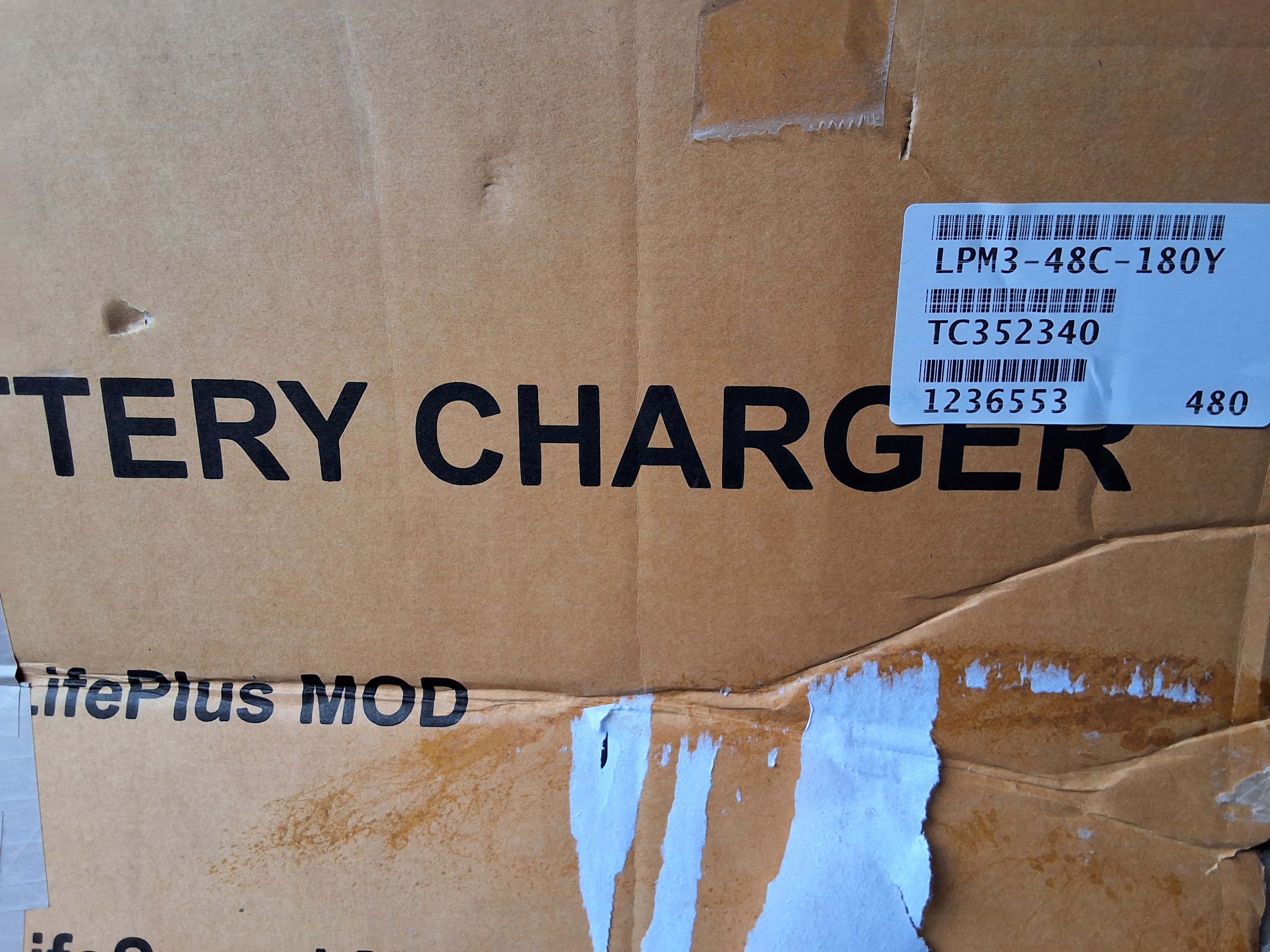 Used HAWKER LPM3-48C-180Y LIFE PLUS MOD 3 BATTERY CHARGER - BRAND NEW/OPEN BOX