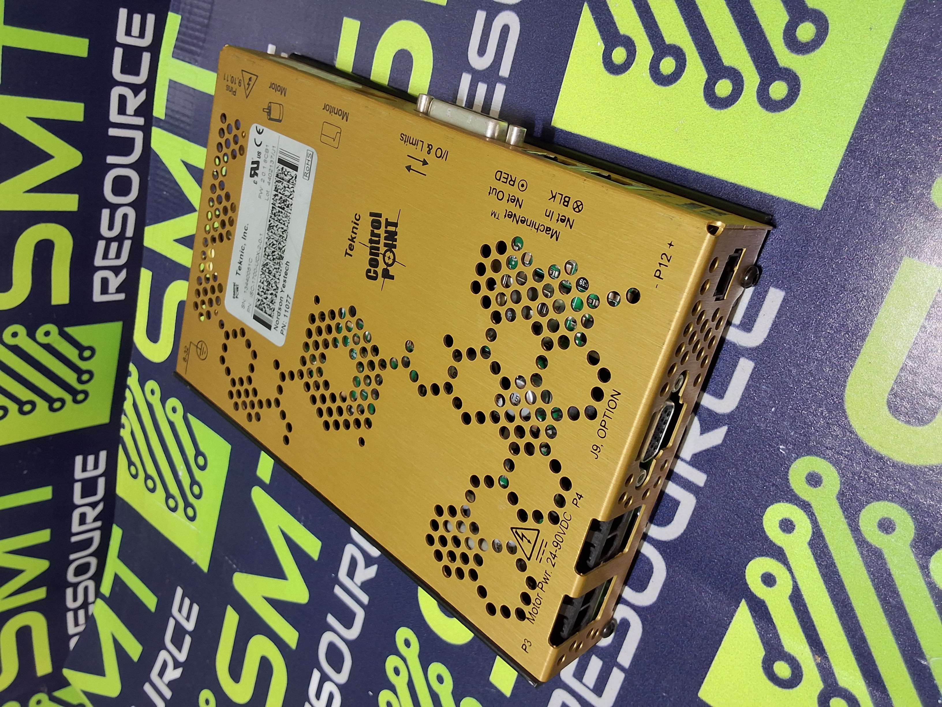 Used TEKNIC CONTROL POINT ISC-1700-UCX-2-0-1 INTEGRATED SERVO CONTROLLER 11077 NORDSON YESTEC