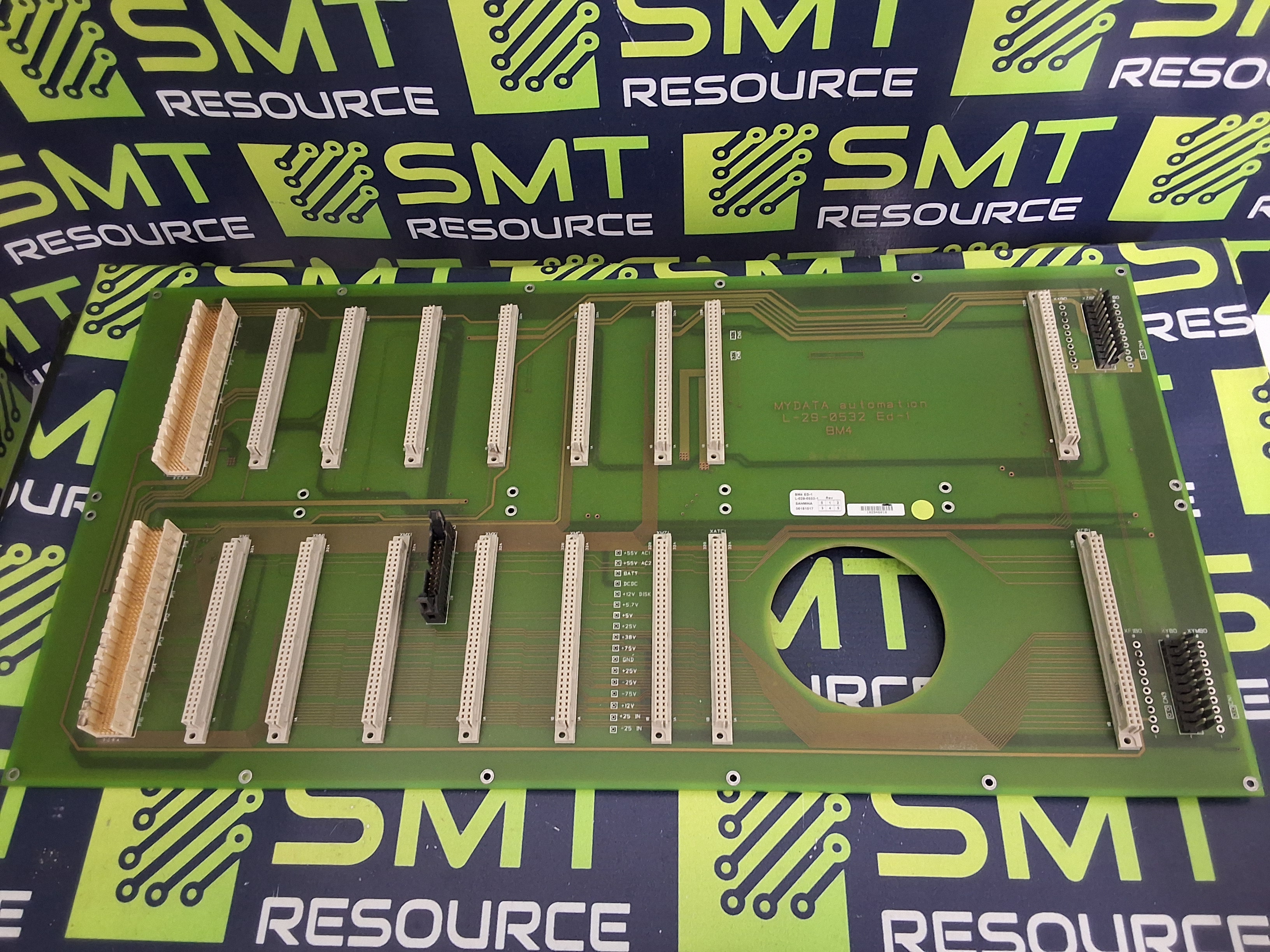 Used MyData BM4 ED-1 L-029-0532-1 BACK PLANE PCB L-029-0532