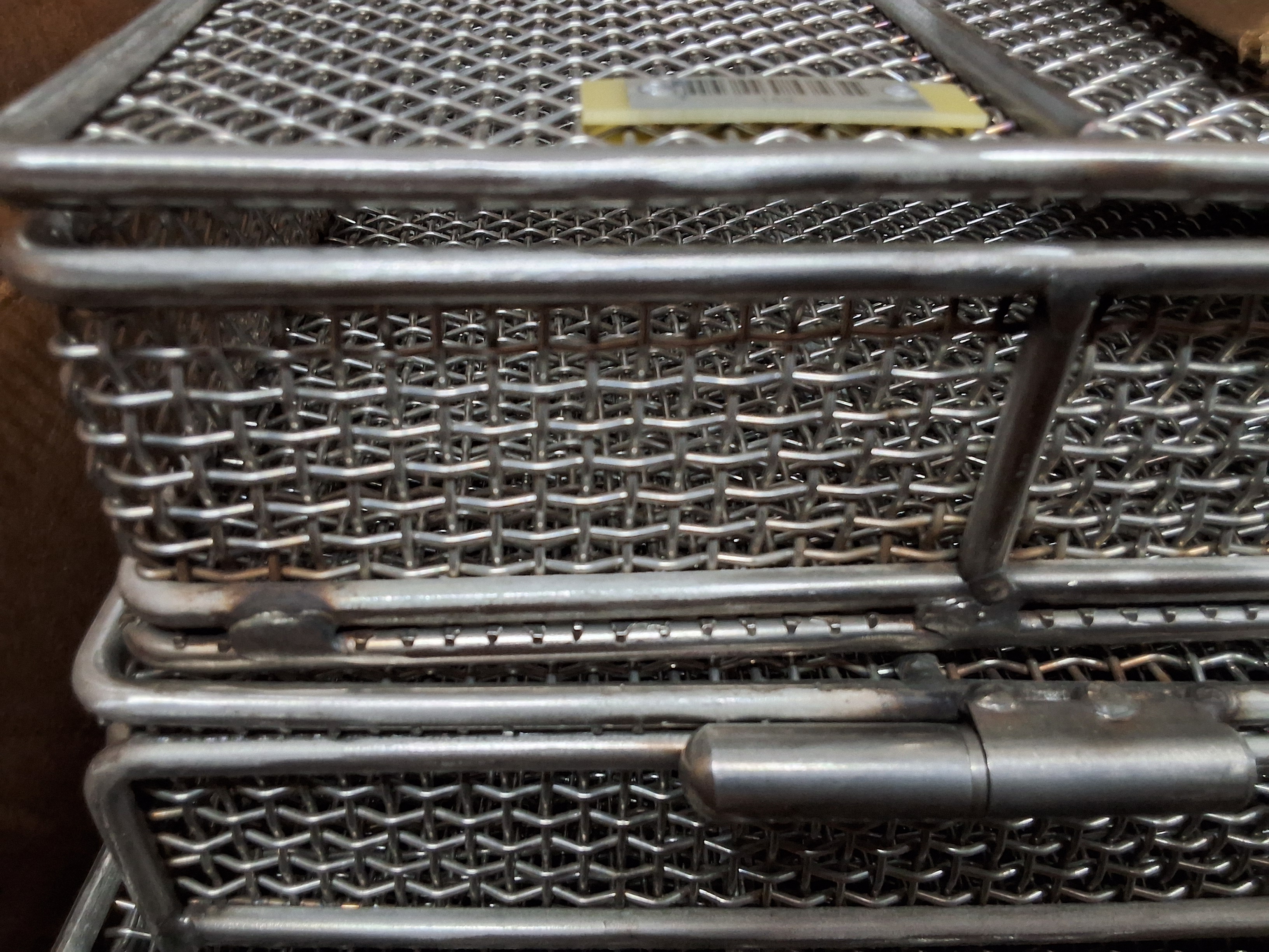 Used STAINLESS STEEL WIRE MESH PCB WASH BASKET 