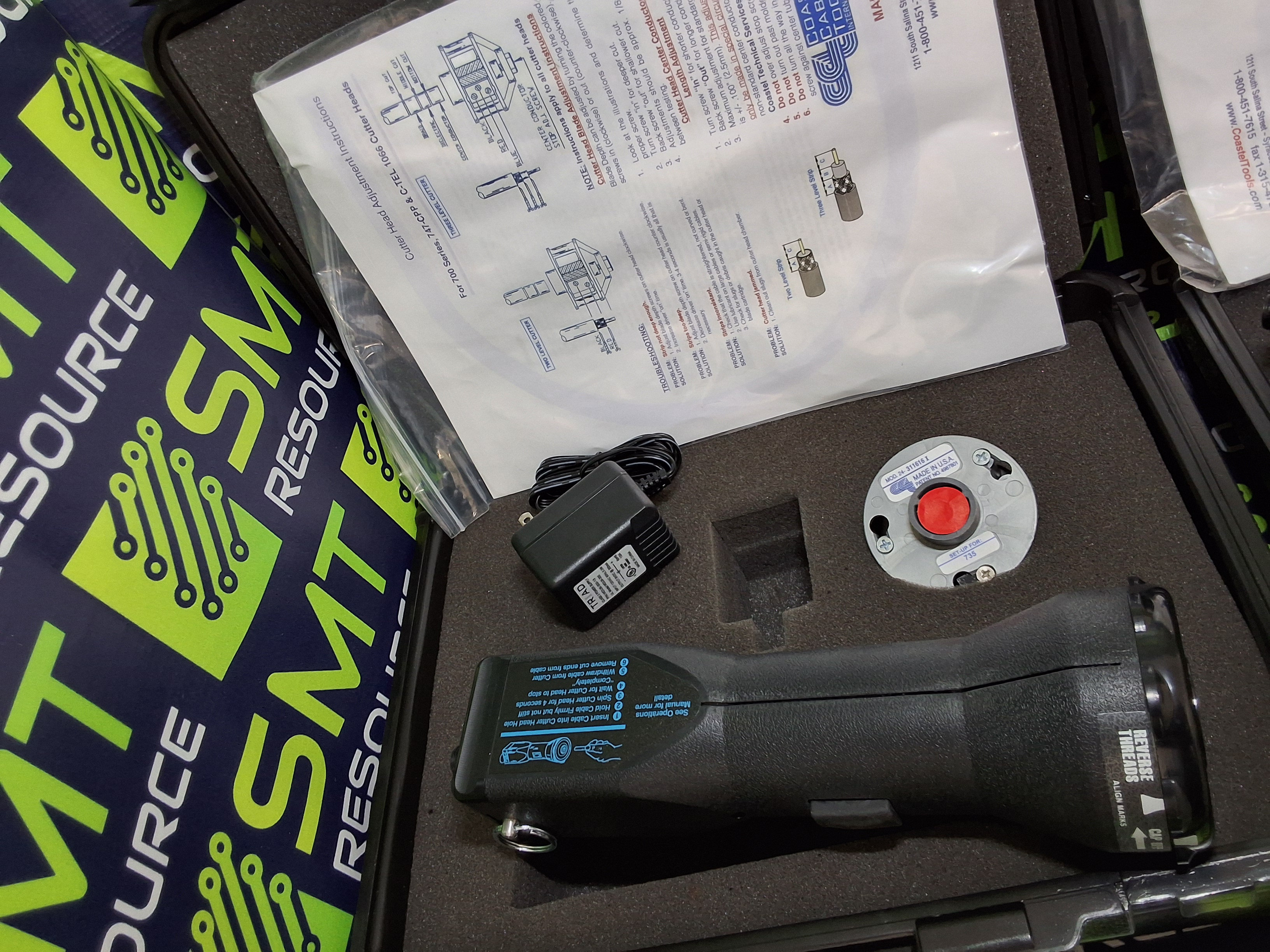 COASTAL 715-SPC/735 PORT-A-STRIP BATTERY COAX STRIPPER KIT P/N: 726 - NEW