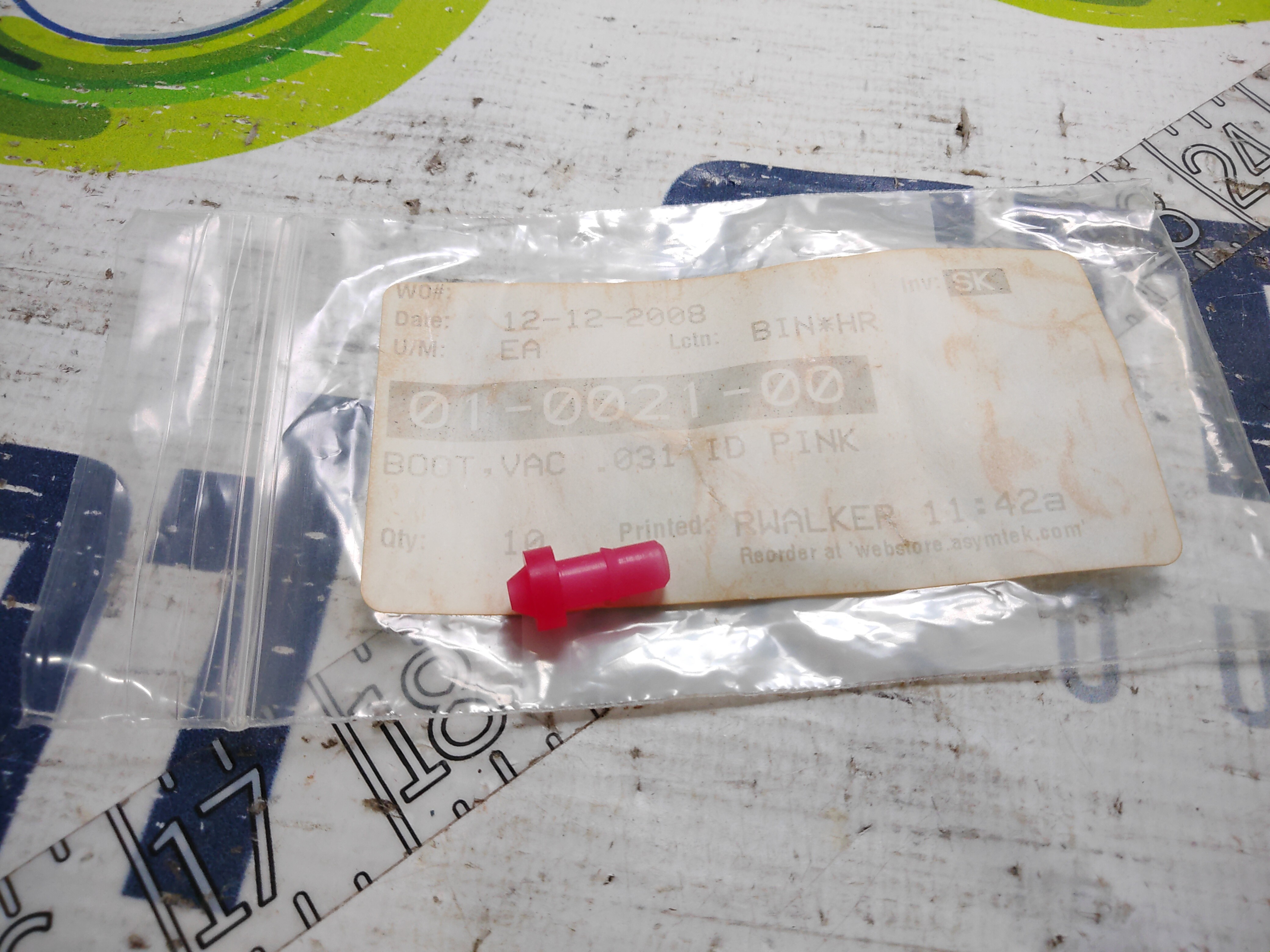 ASYMTEK 01-0019-00 BOOT, VACUUM ORANGE- PACK OF 10 UNITS